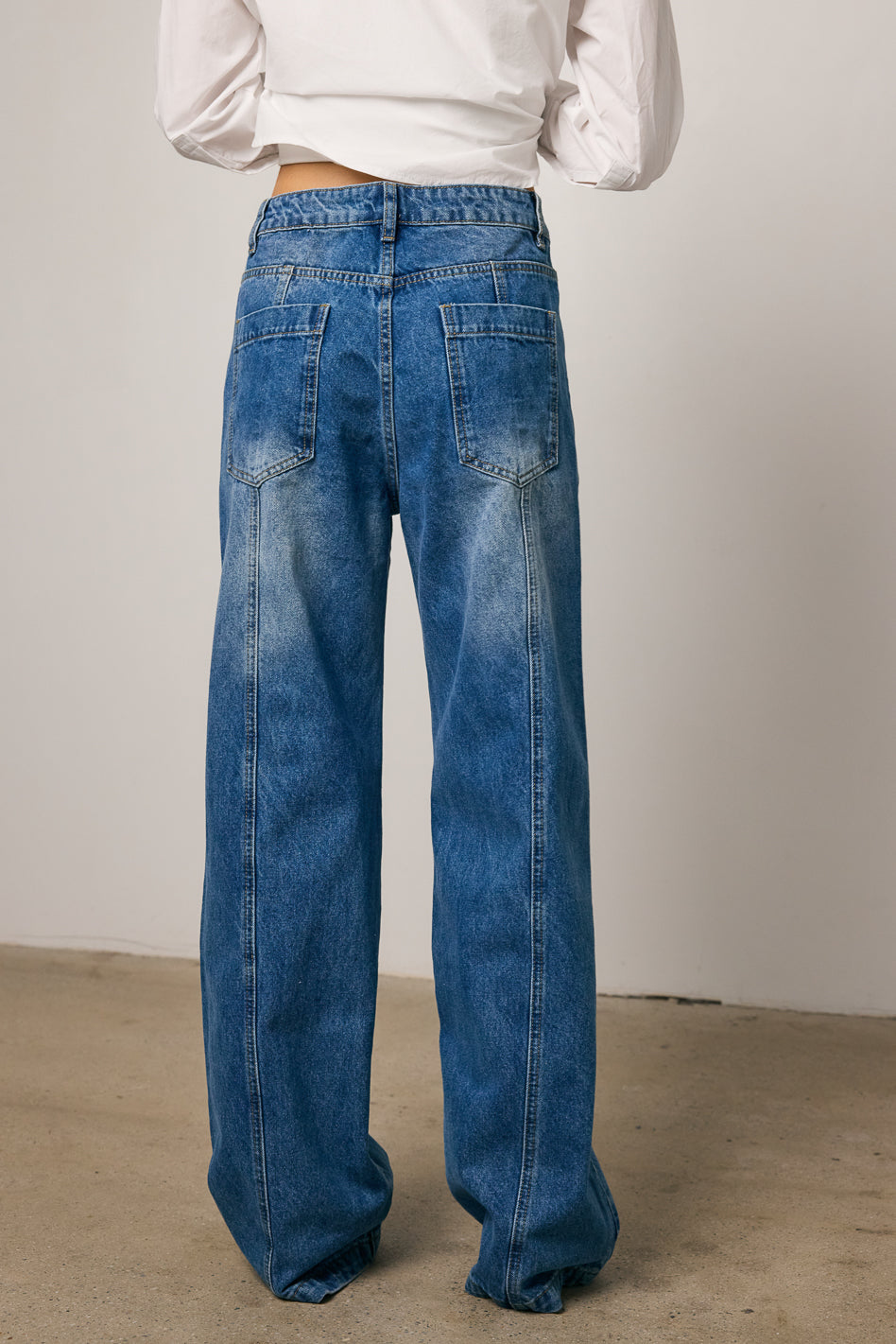 Wren Medium Wash Baggy Jeans - FINAL SALE