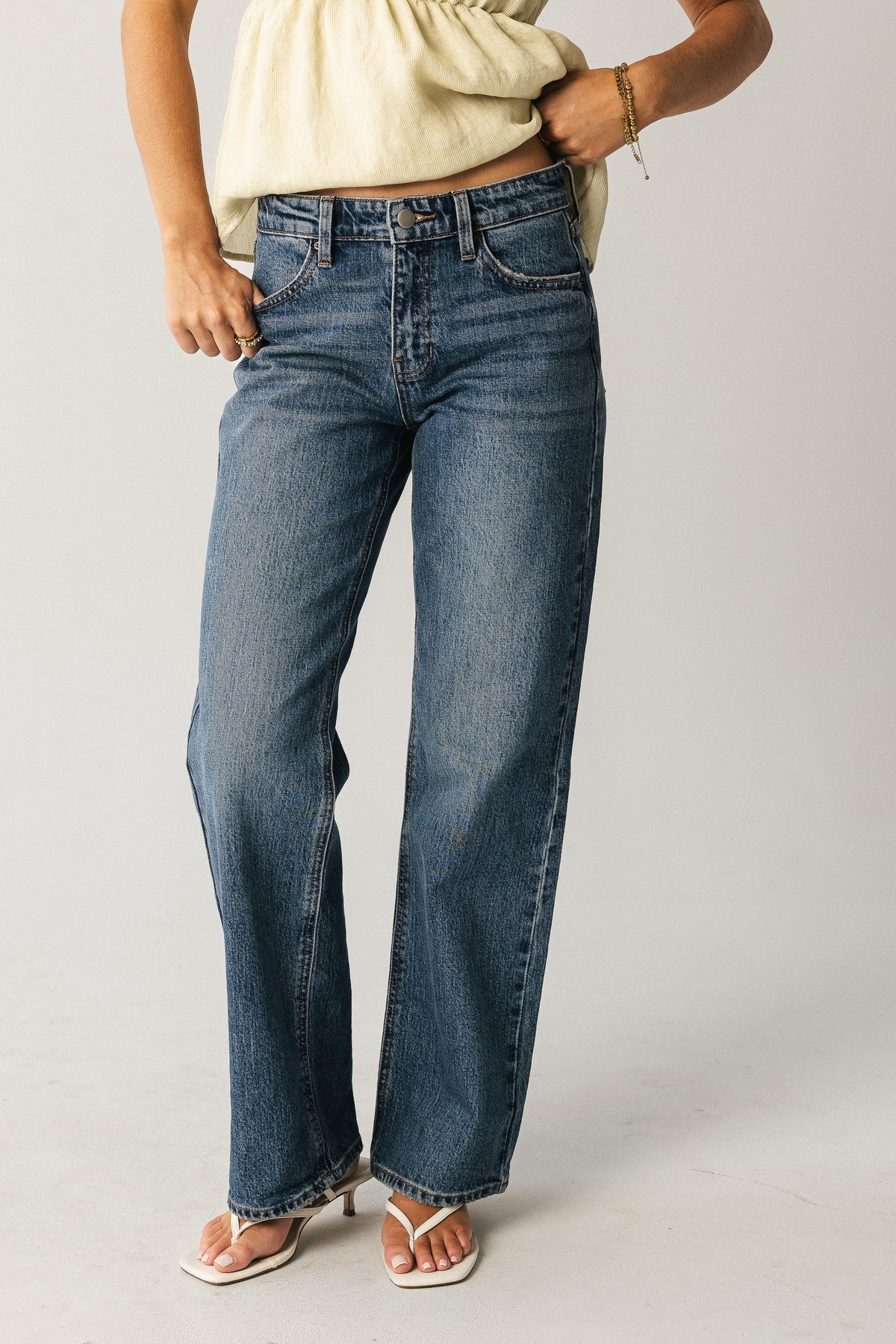 Marshall Straight Leg Jeans in Dark Wash - FINAL SALE