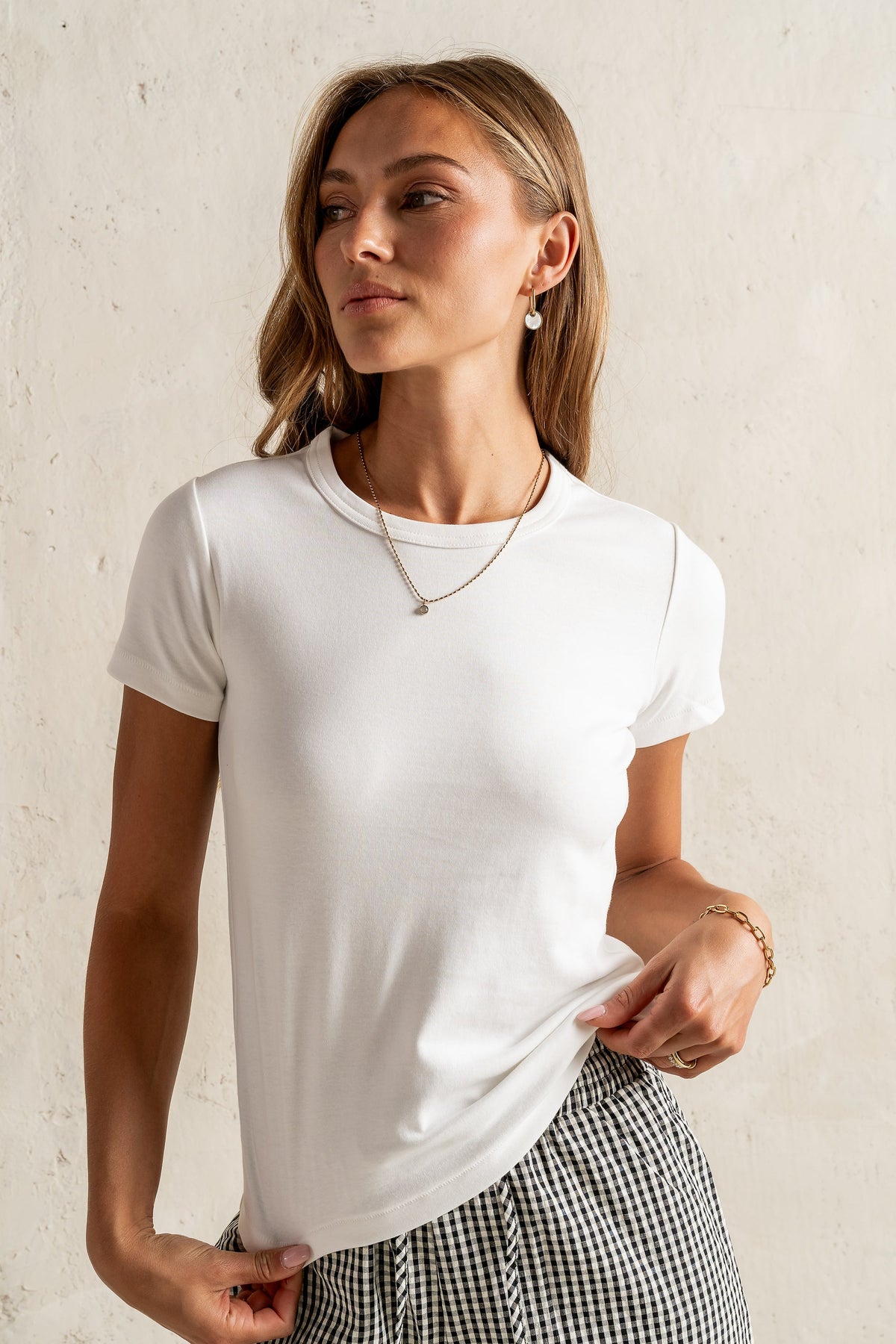 Mckenna T-Shirt in White - FINAL SALE