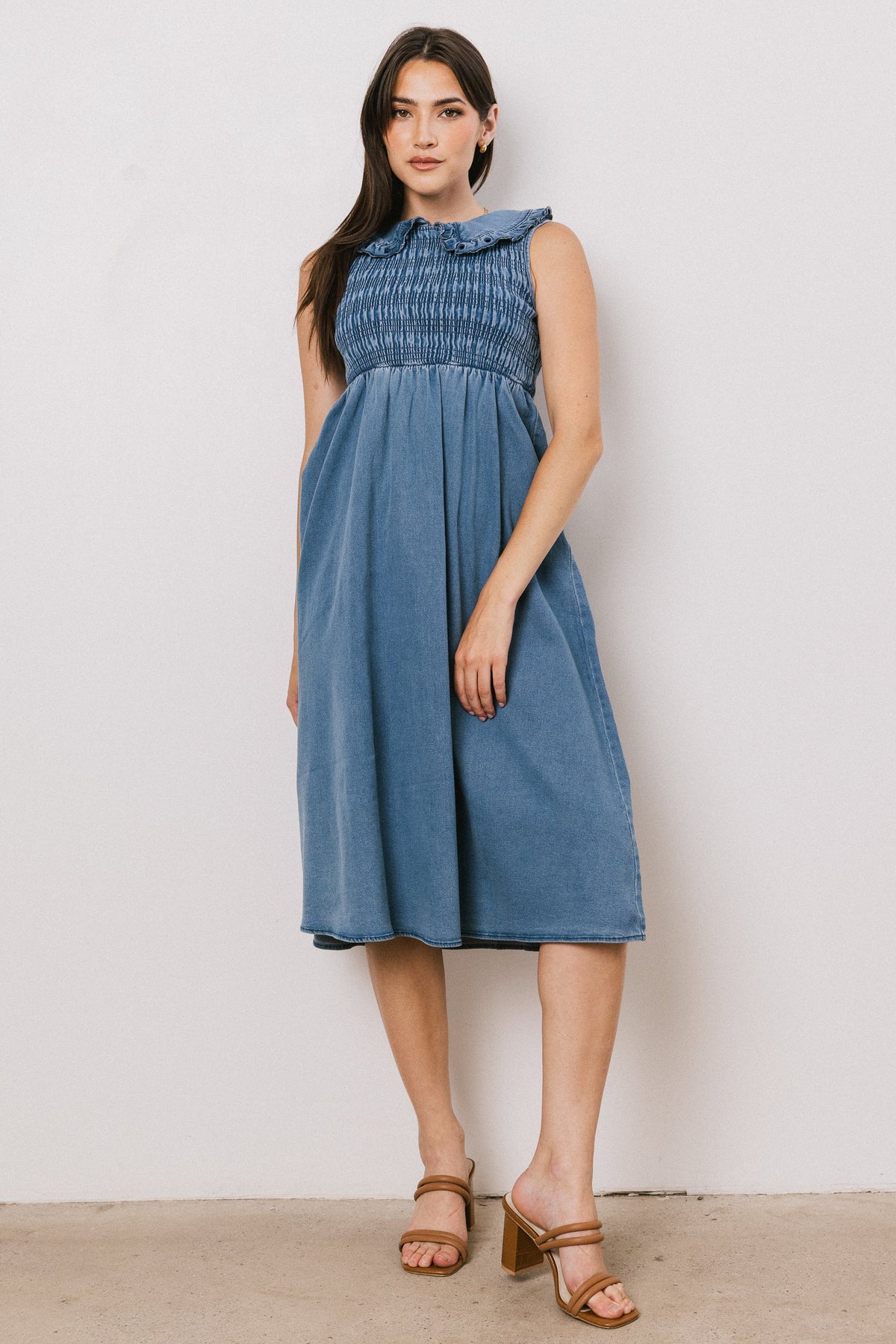 Fallon Denim Midi Dress - FINAL SALE