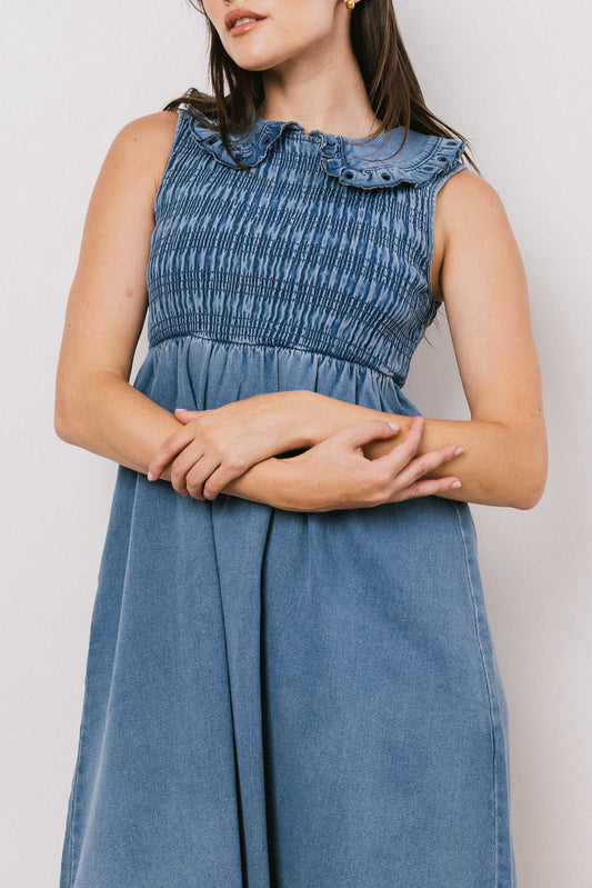 Fallon Denim Midi Dress - FINAL SALE