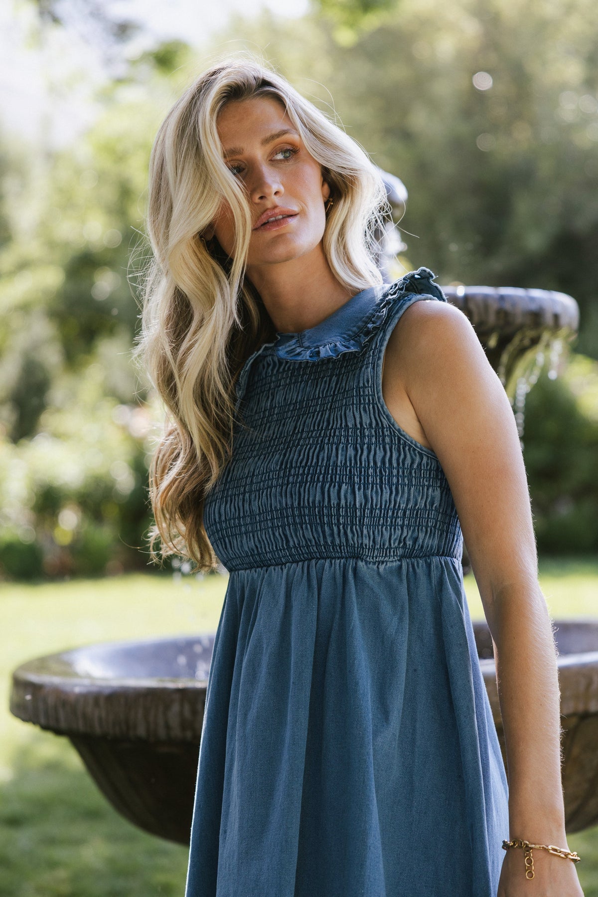 Fallon Denim Midi Dress - FINAL SALE