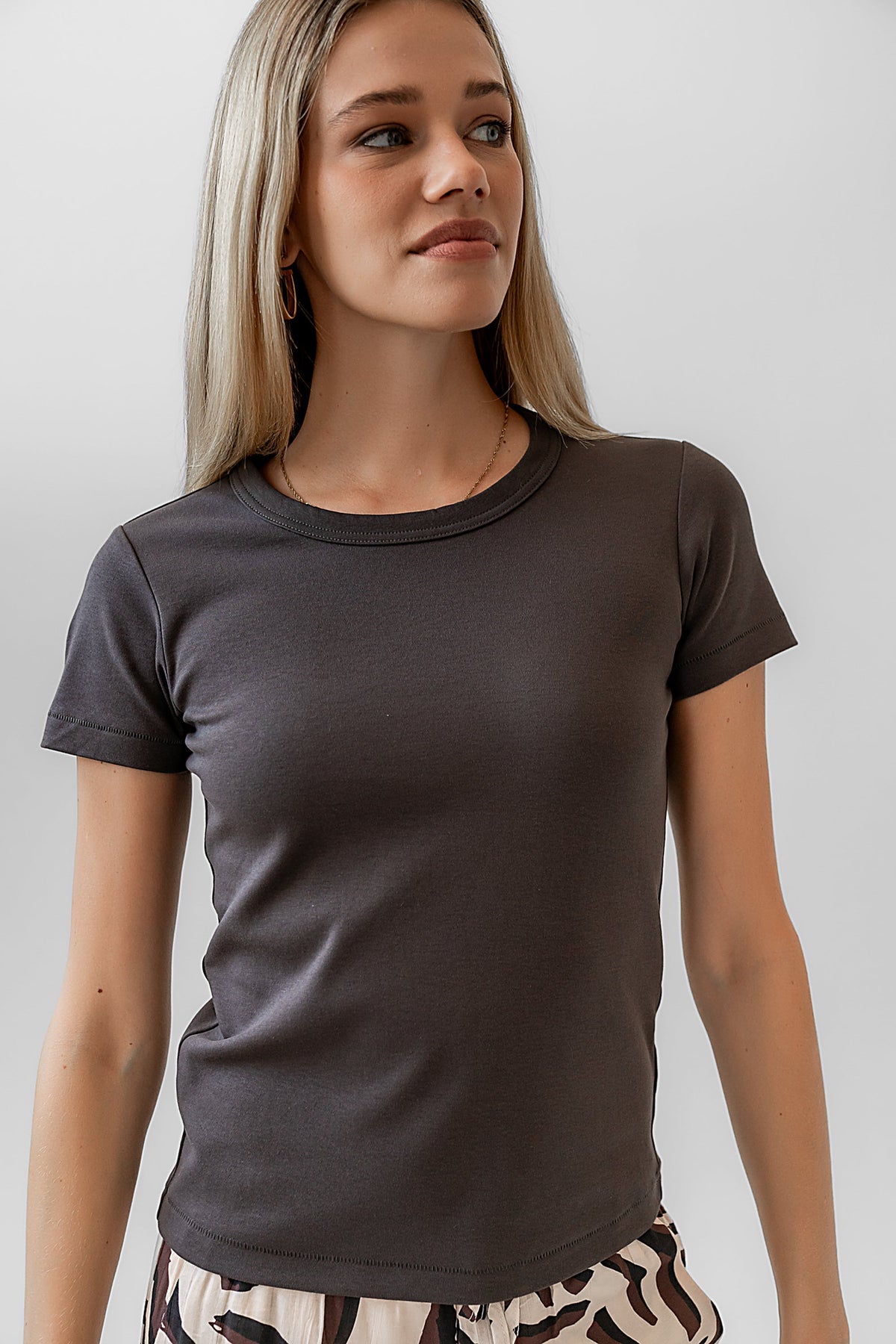 Mckenna T-Shirt in Charcoal