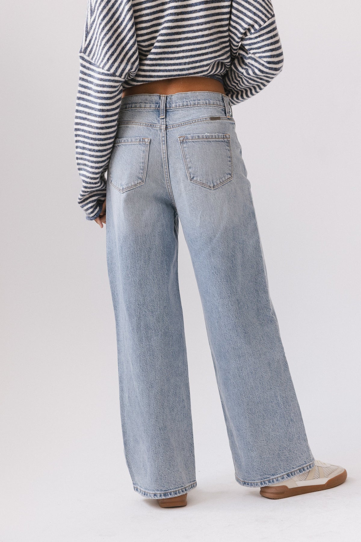 Lyla Crossover Wide Leg Jeans - FINAL SALE