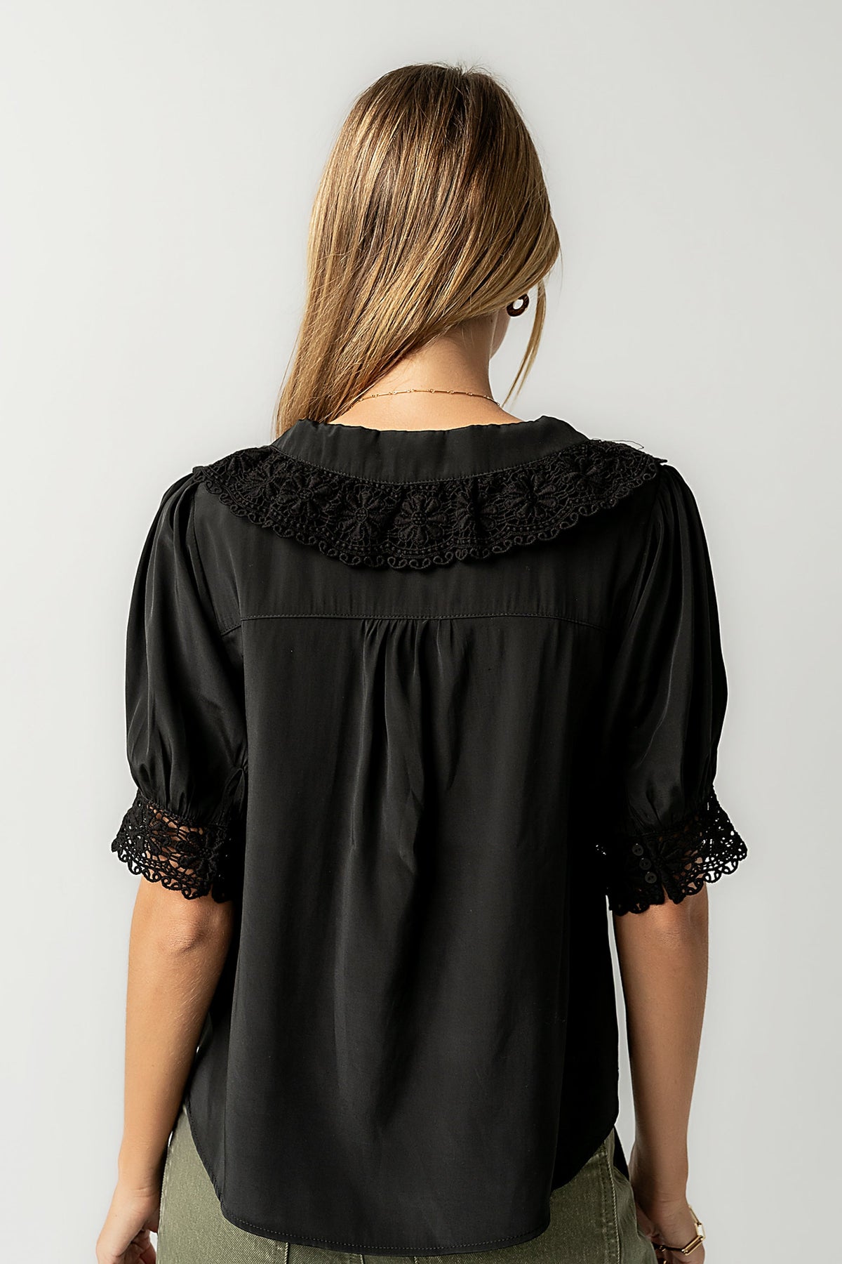 Zayne Button Up in Black - FINAL SALE