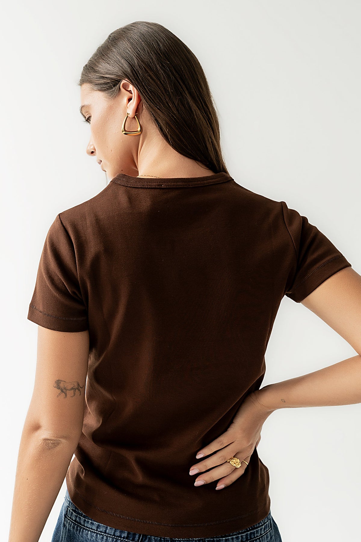 Mckenna T-Shirt in Red-Brown - FINAL SALE