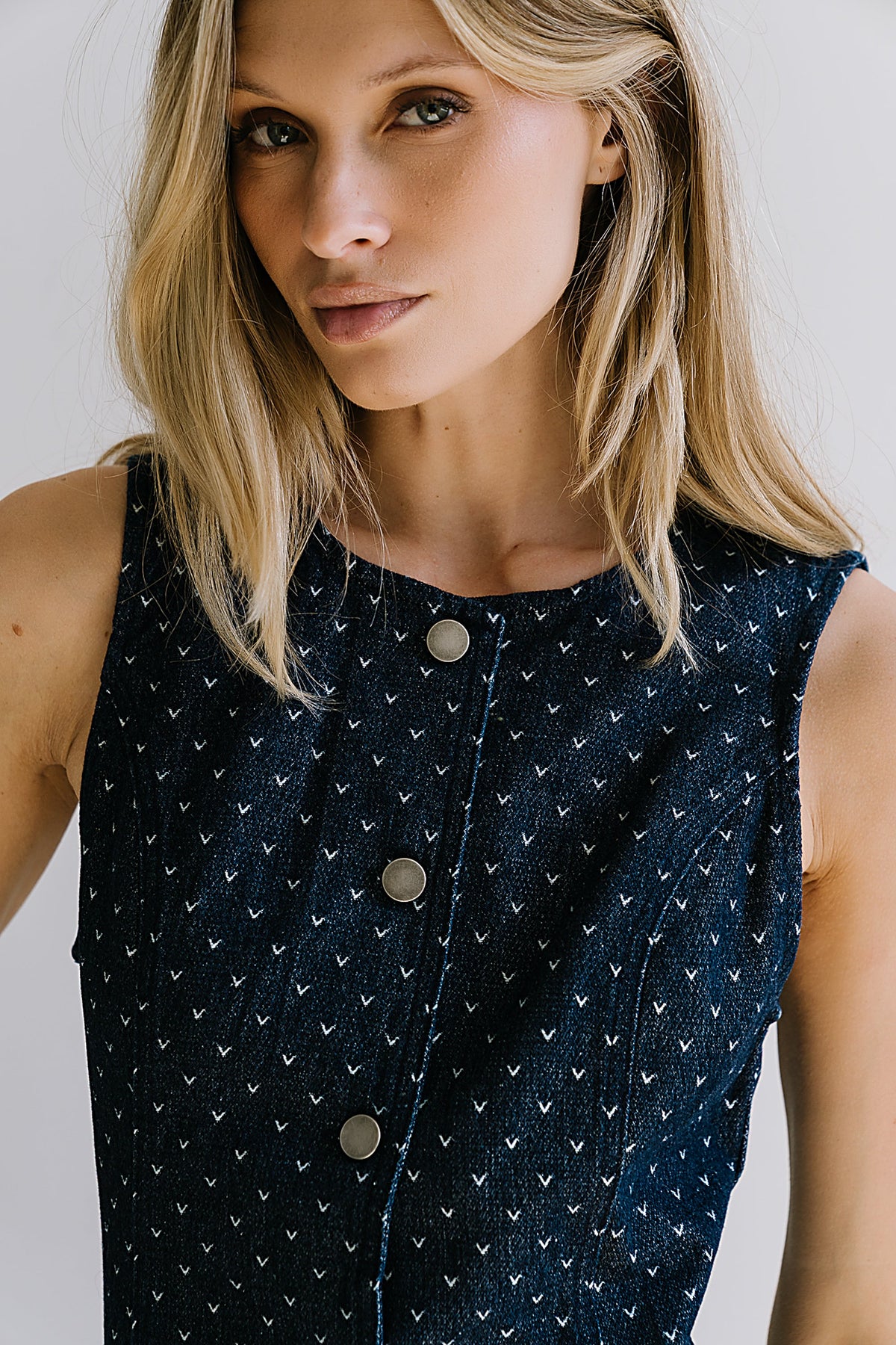 Caroline Denim Vest - FINAL SALE