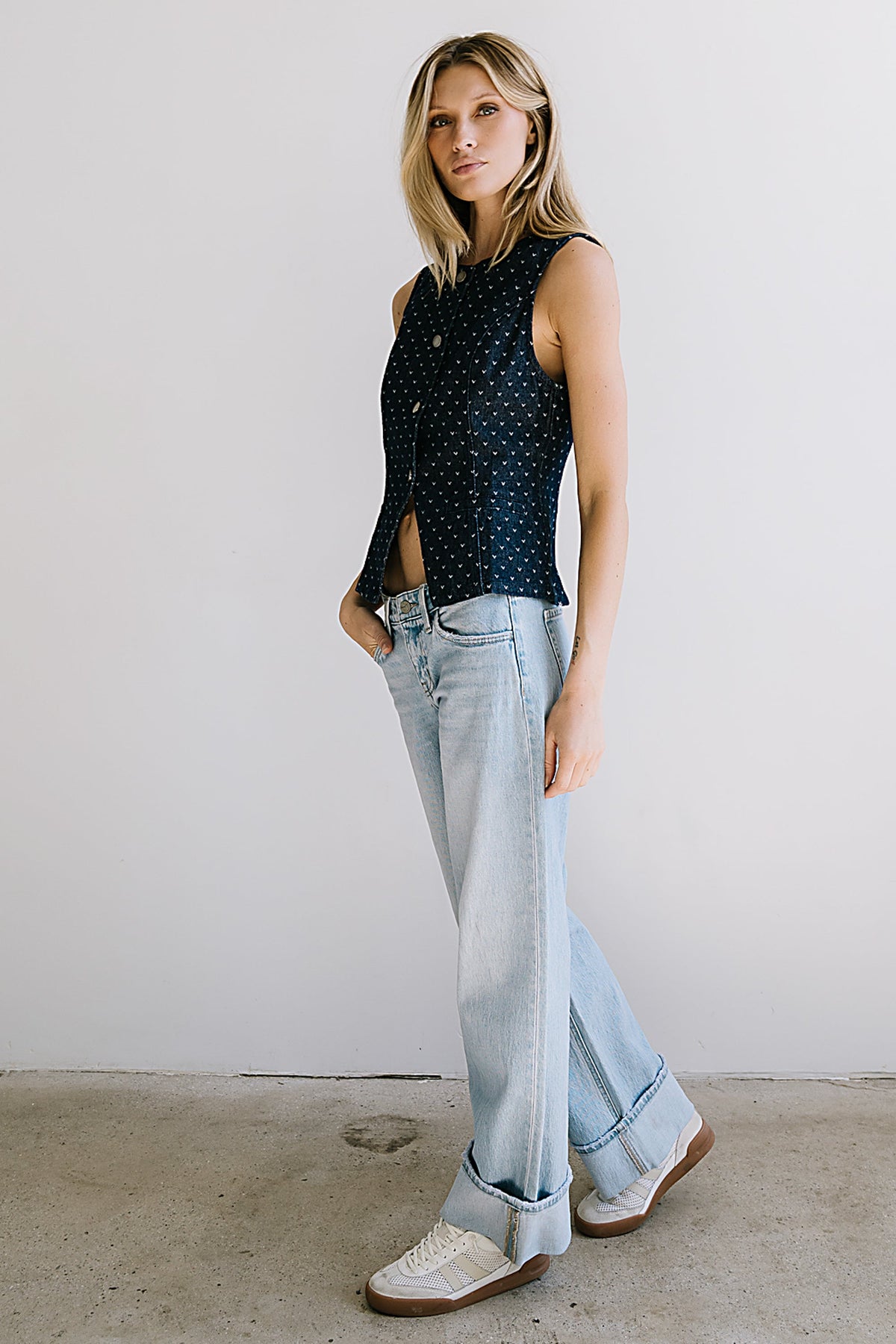 Caroline Denim Vest - FINAL SALE
