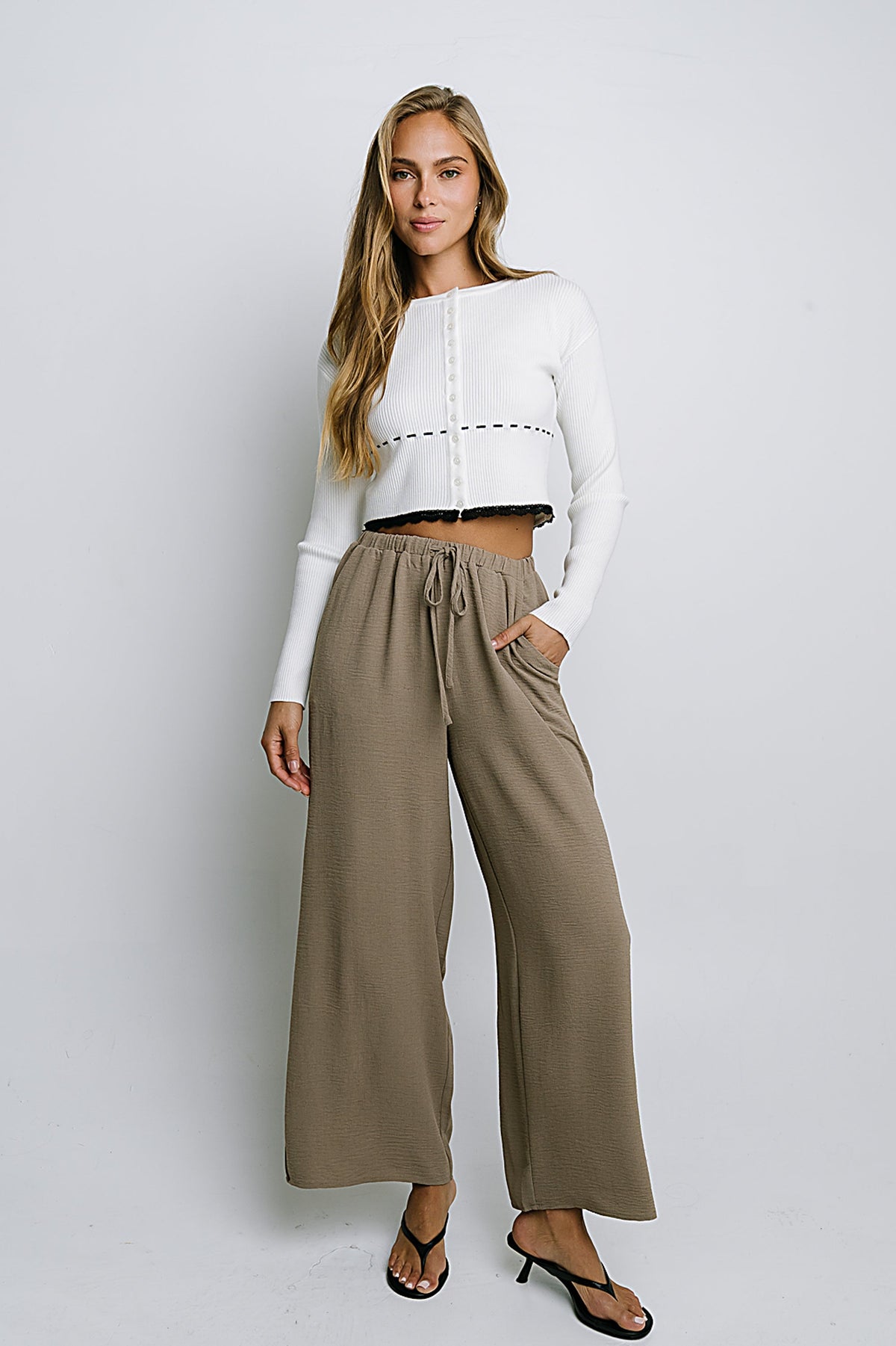 Irene Ribbed Sweater in Cream - FINAL SALE