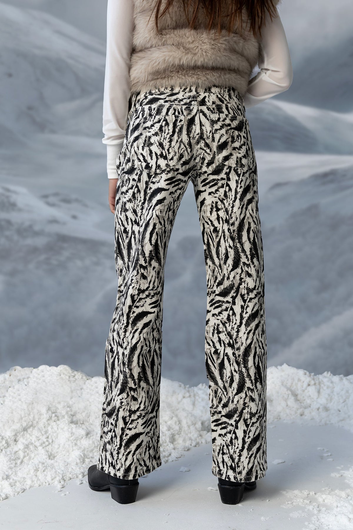 Moss Abstract Wide Leg Jeans - FINAL SALE