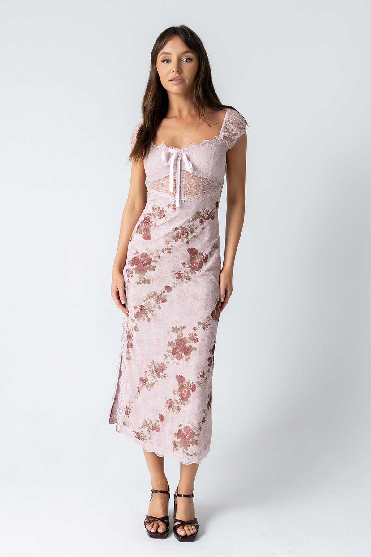 Nancie Floral Mesh Maxi Dress - FINAL SALE