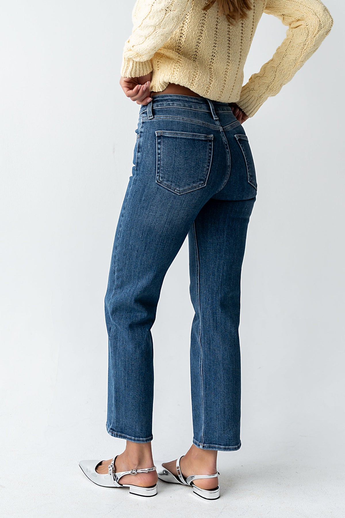 Amanda Straight Leg Jeans in Medium Wash - FINAL SALE
