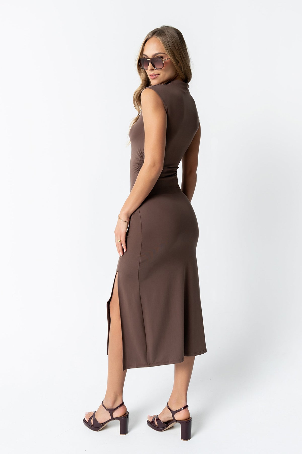 Brandi Maxi Dress in Brown - FINAL SALE