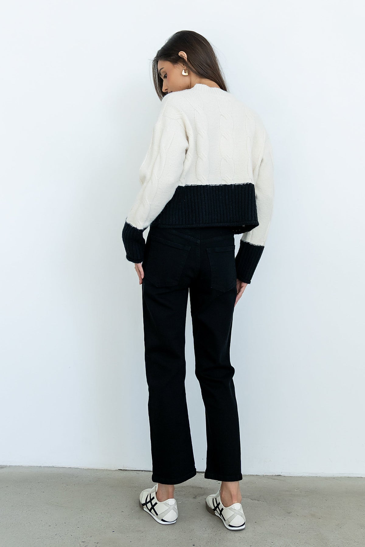 Reya Straight Leg Jeans in Washed Black - FINAL SALE