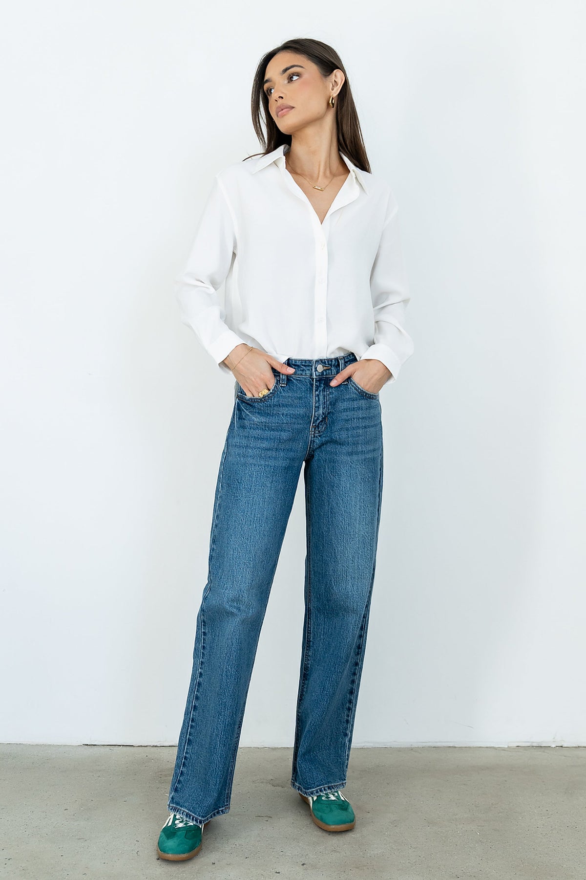 Marshall Straight Leg Jeans in Dark Wash - FINAL SALE