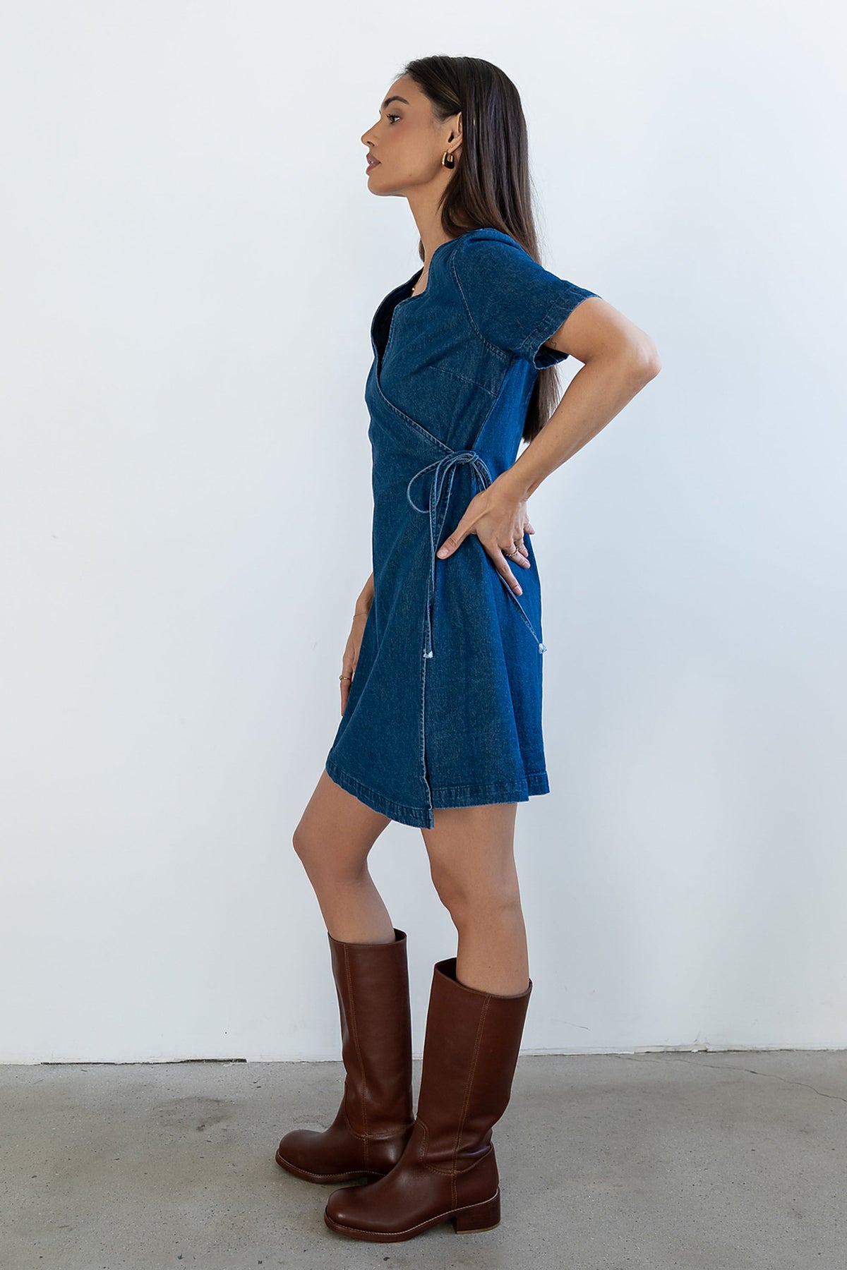 Rue Denim Wrap Dress - FINAL SALE