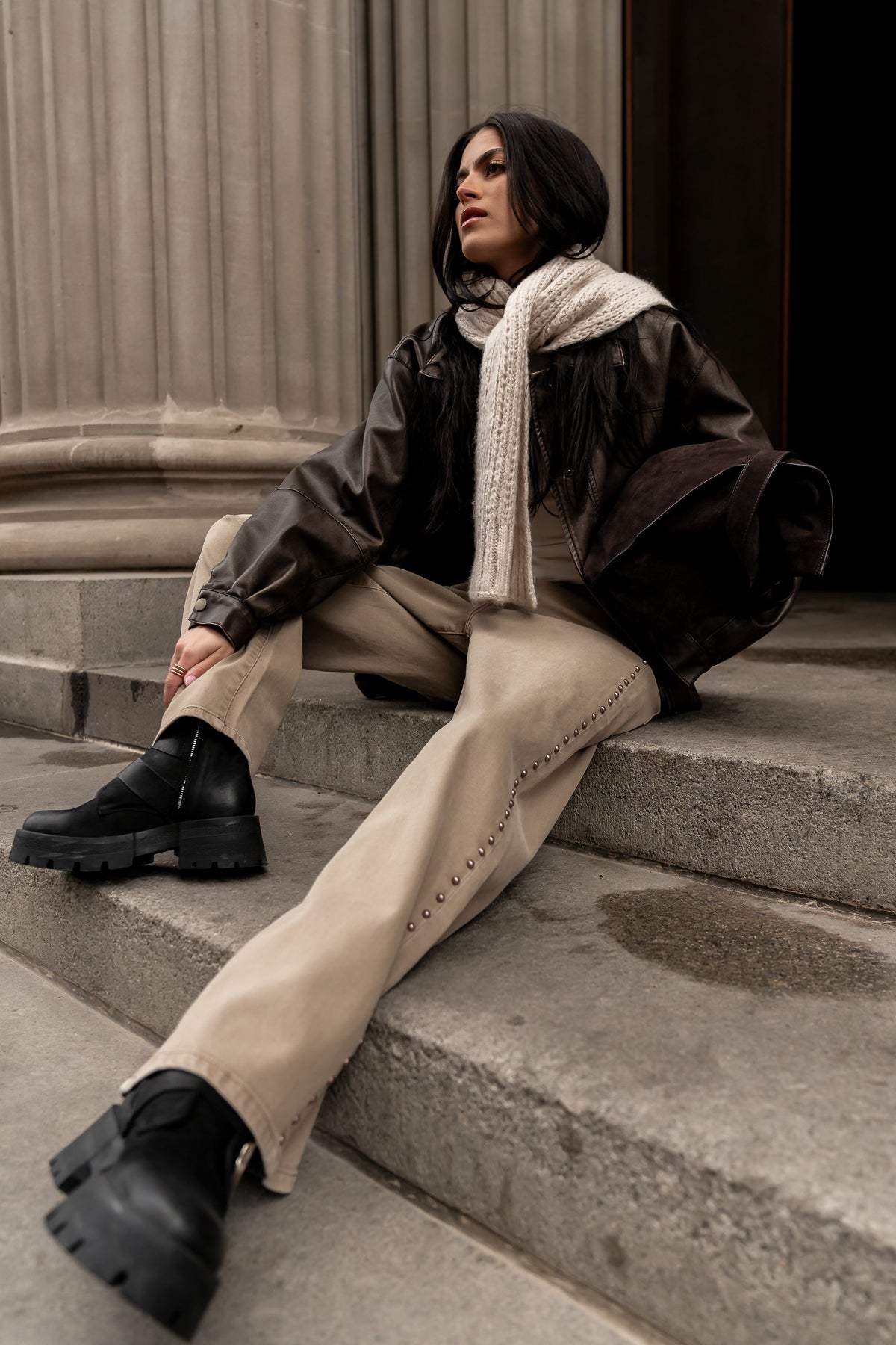 Bronco Studded Straight Leg Jeans - FINAL SALE