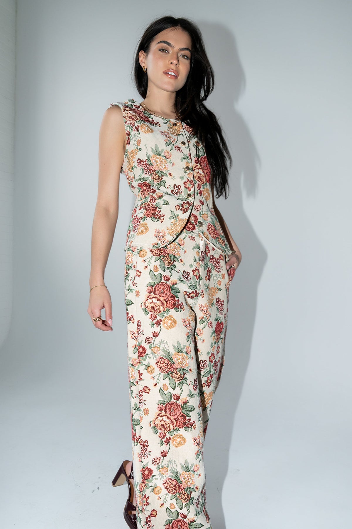 Joanna Floral Vest - FINAL SALE