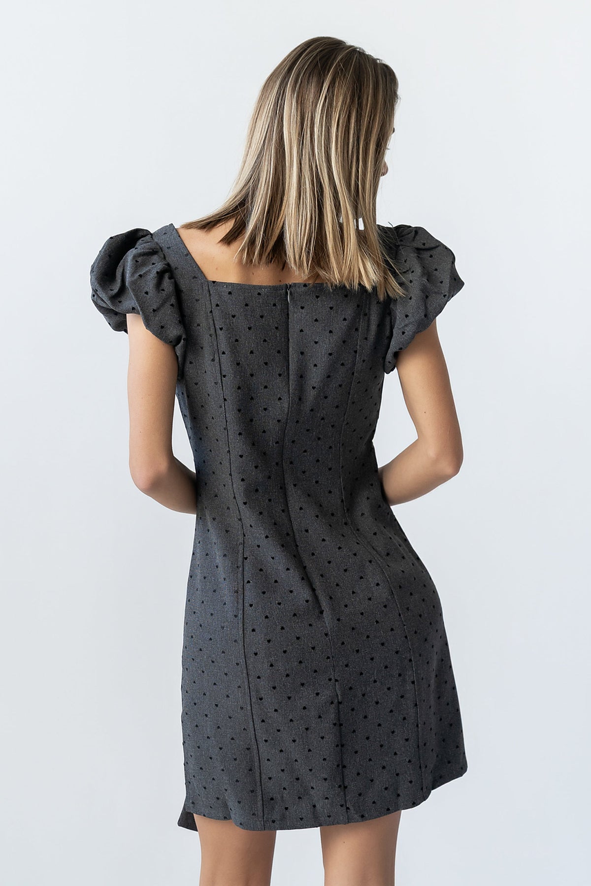Joana Mini Dress in Charcoal - FINAL SALE