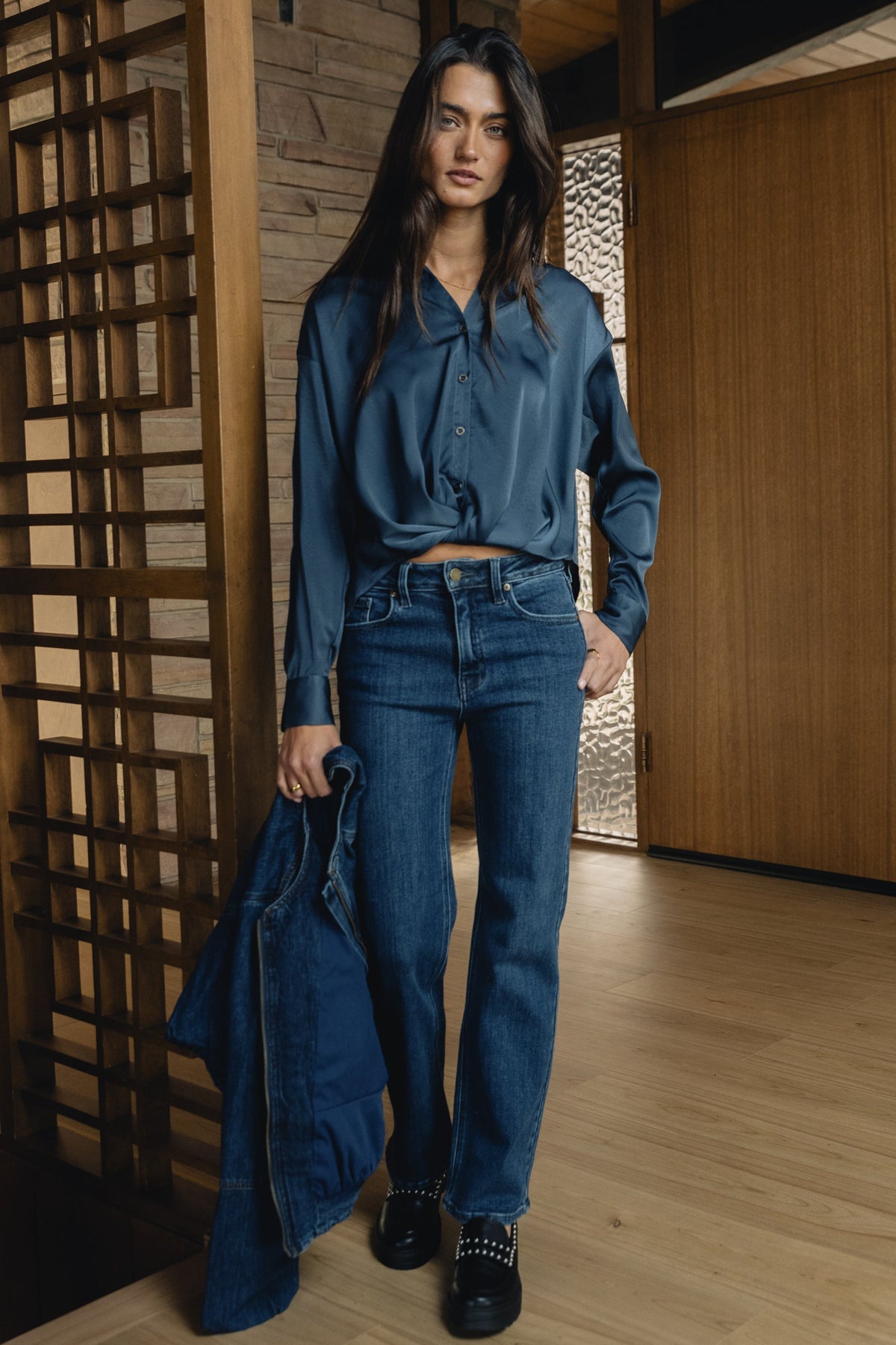 Amanda Straight Leg Jeans in Dark Wash - FINAL SALE