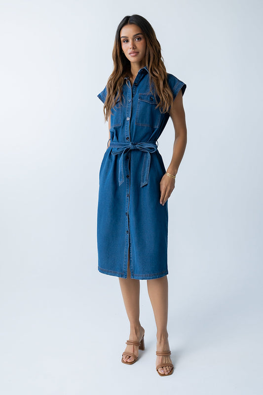 Randall Denim Midi Dress - FINAL SALE