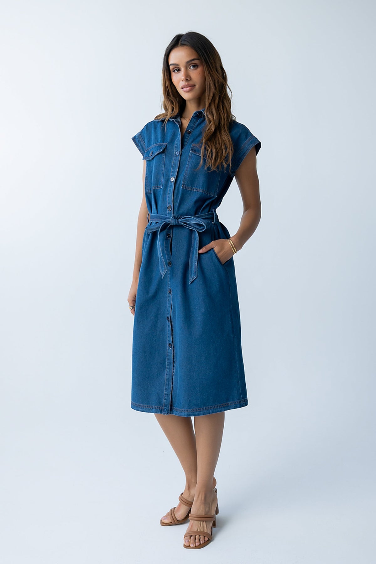 Randall Denim Midi Dress - FINAL SALE