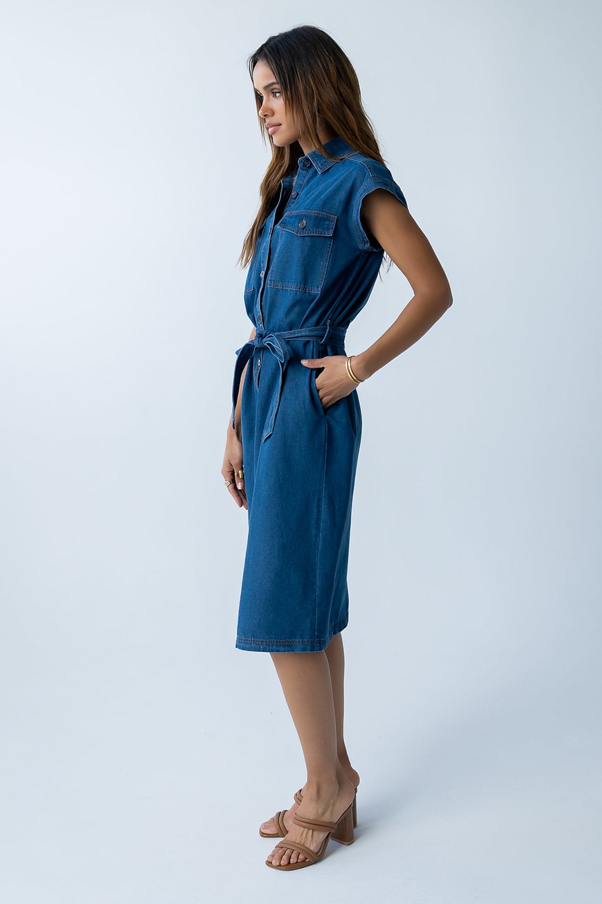 Randall Denim Midi Dress - FINAL SALE