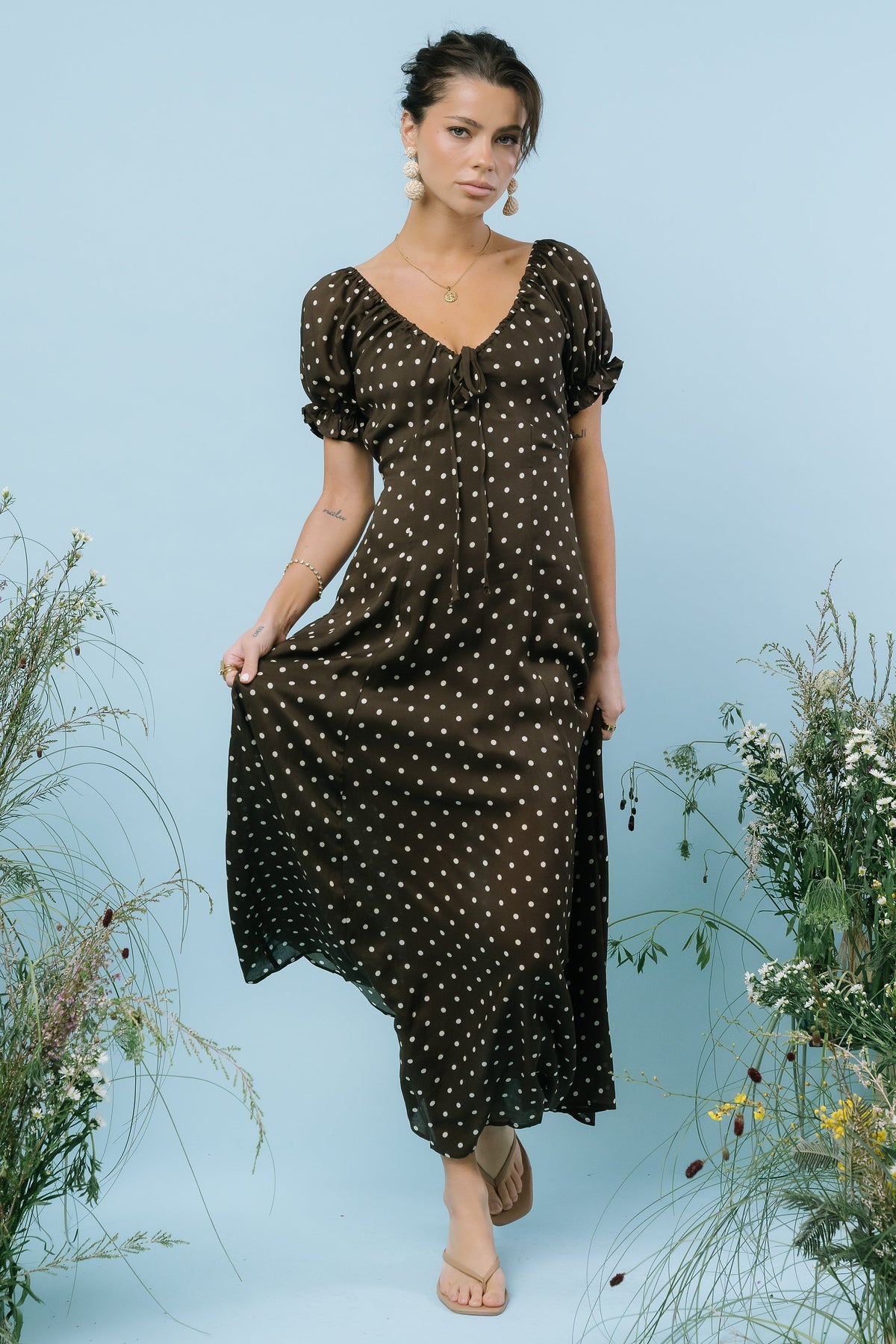 Julianna Polka Dot Maxi Dress - FINAL SALE