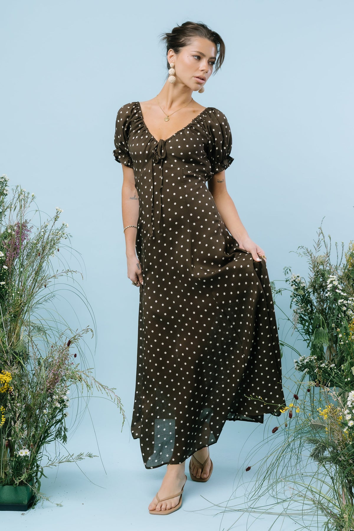 Julianna Polka Dot Maxi Dress - FINAL SALE