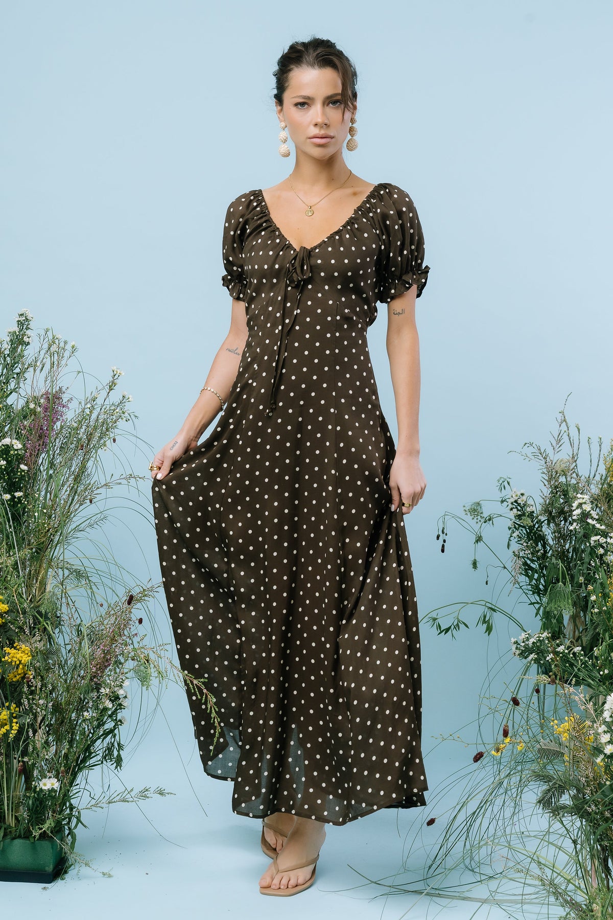 Julianna Polka Dot Maxi Dress - FINAL SALE