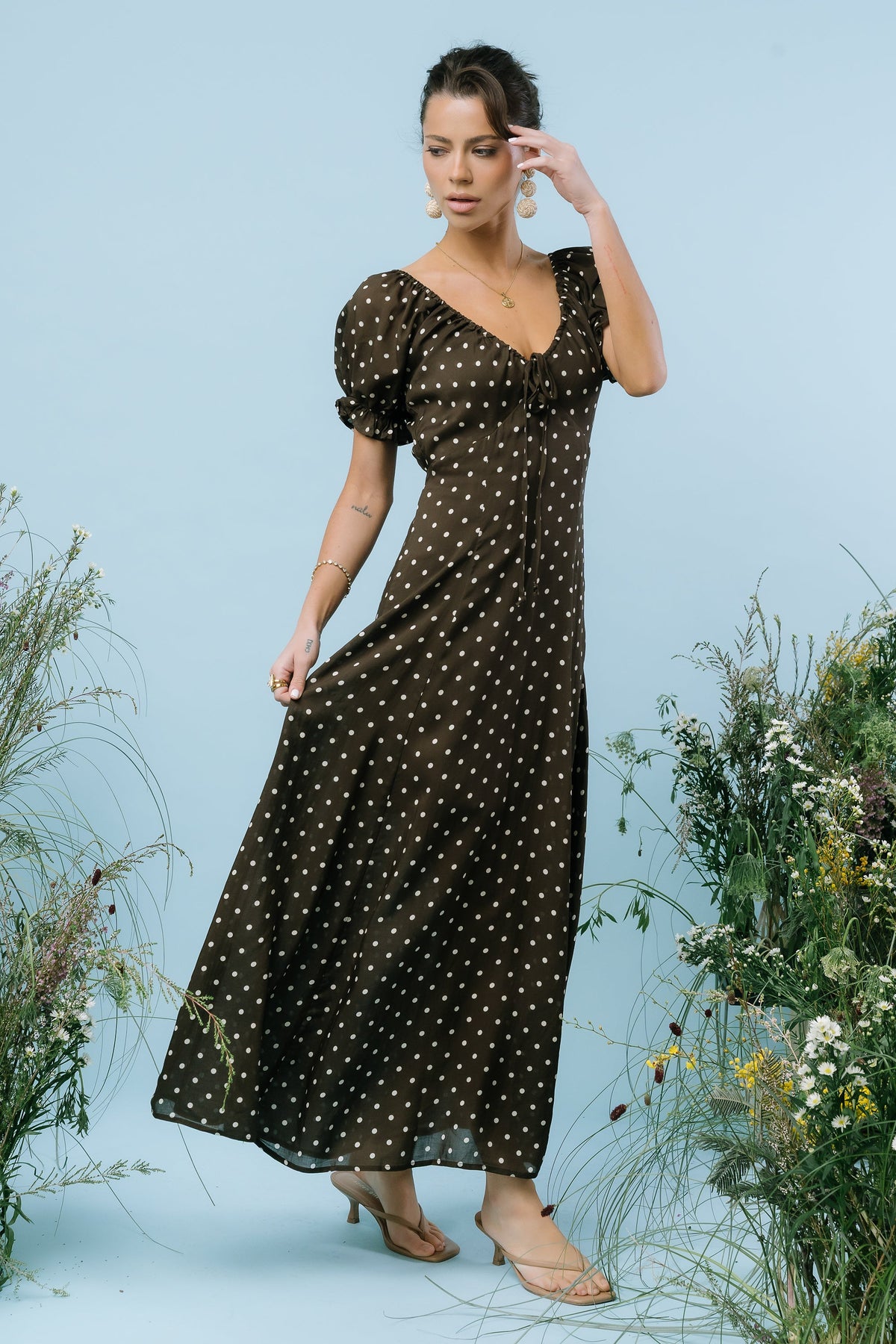 Julianna Polka Dot Maxi Dress - FINAL SALE