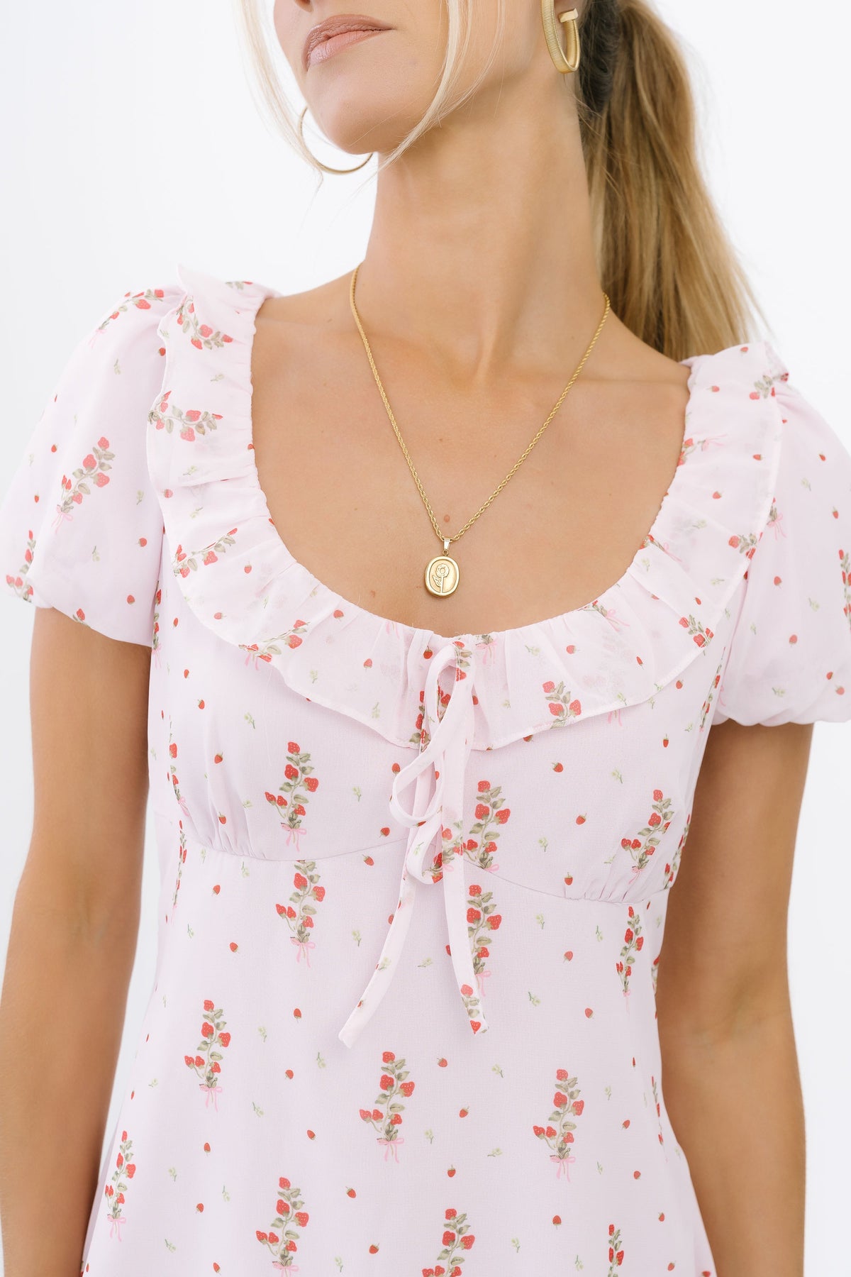 Harvey Floral Mini Dress in Pink - FINAL SALE