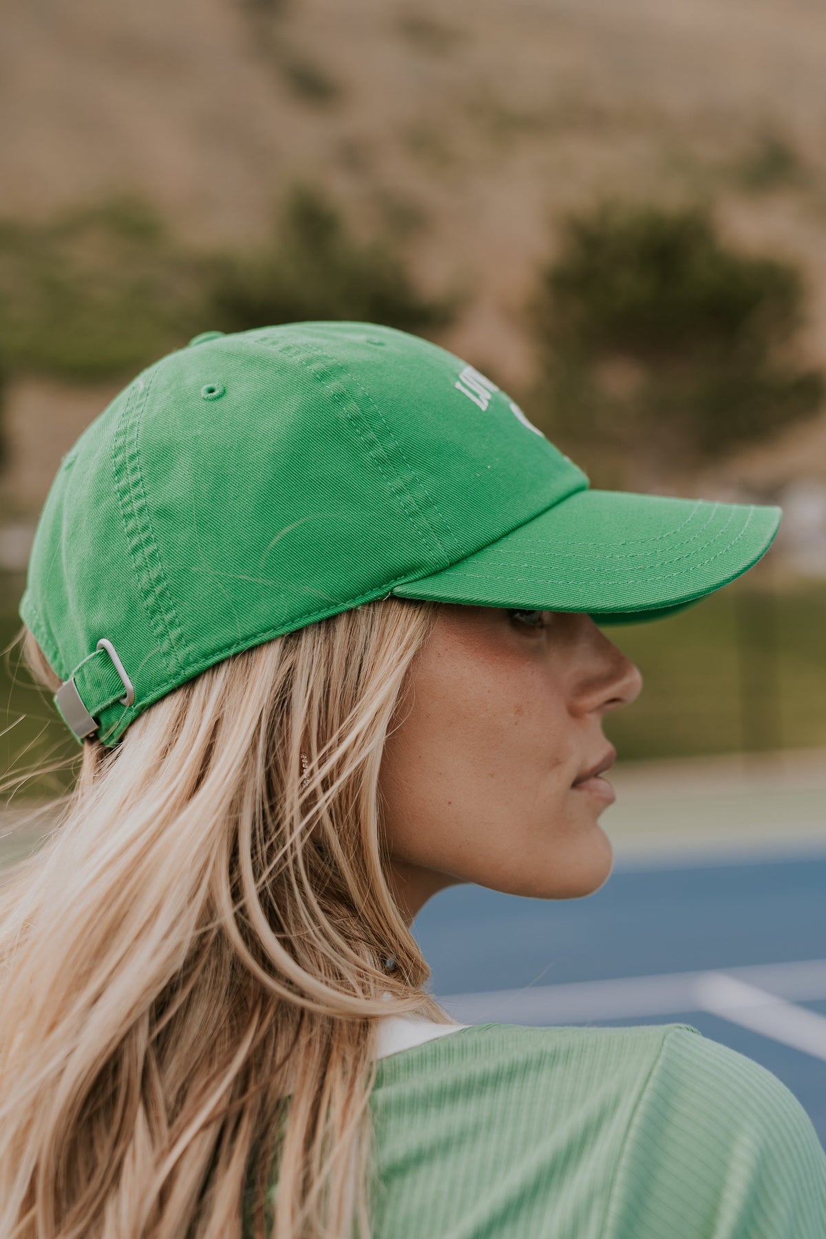 Love Club Baseball Cap in Green - FINAL SALE