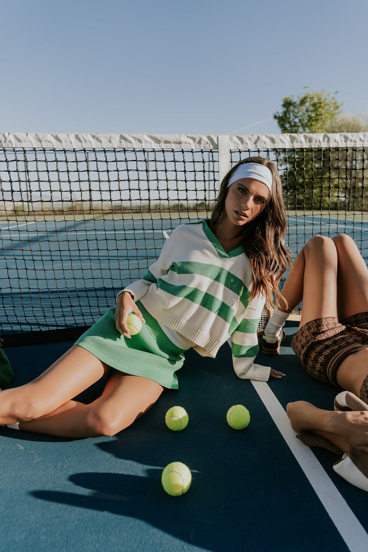 Rosie Polo Sweater in White - FINAL SALE