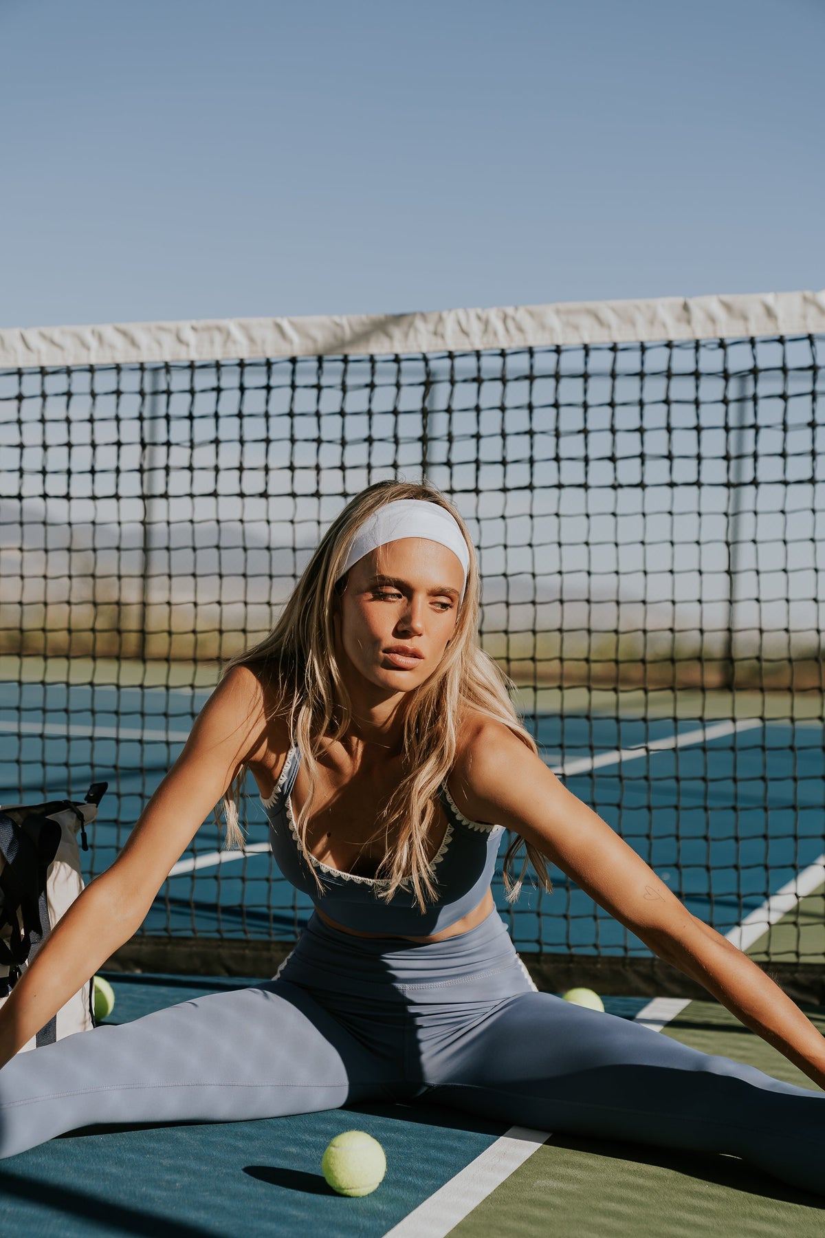 Sloan Stitched Leggings in Blue - FINAL SALE