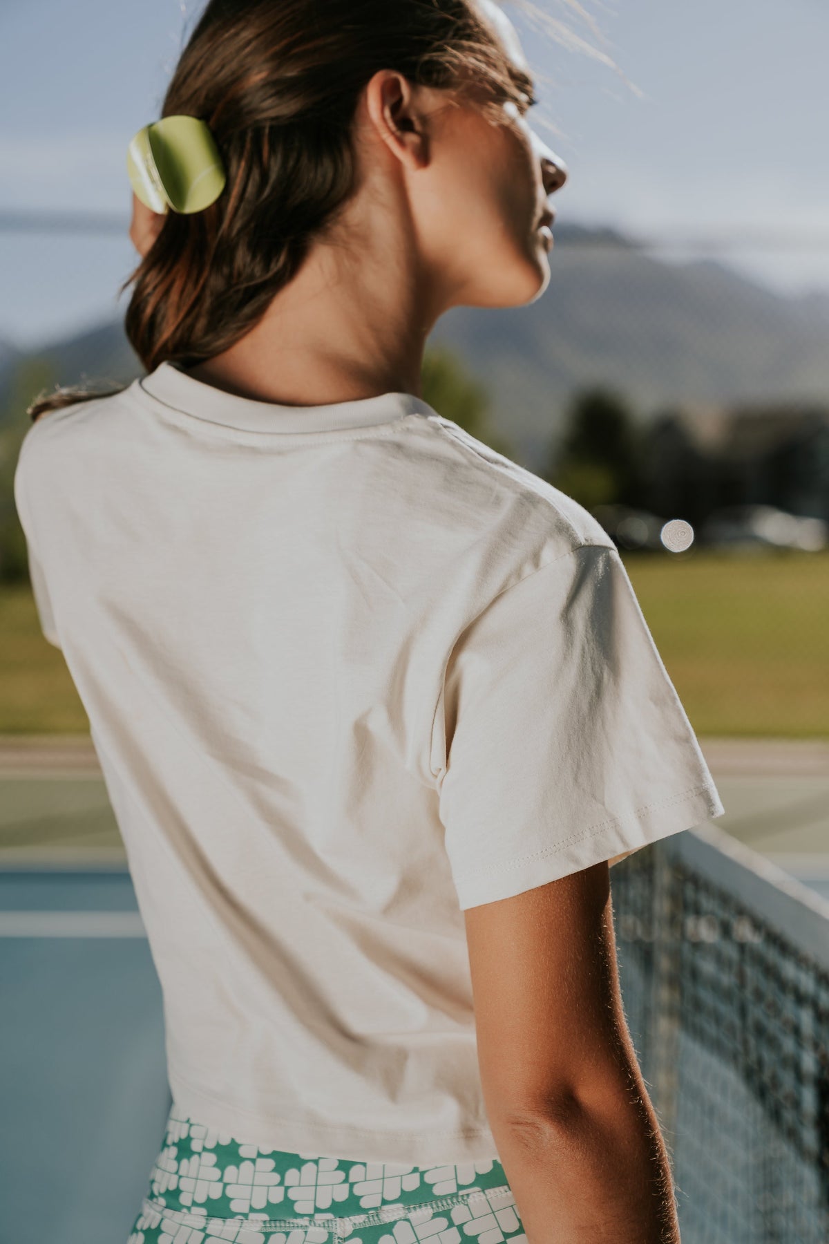 Kaila Graphic Tee in White - FINAL SALE