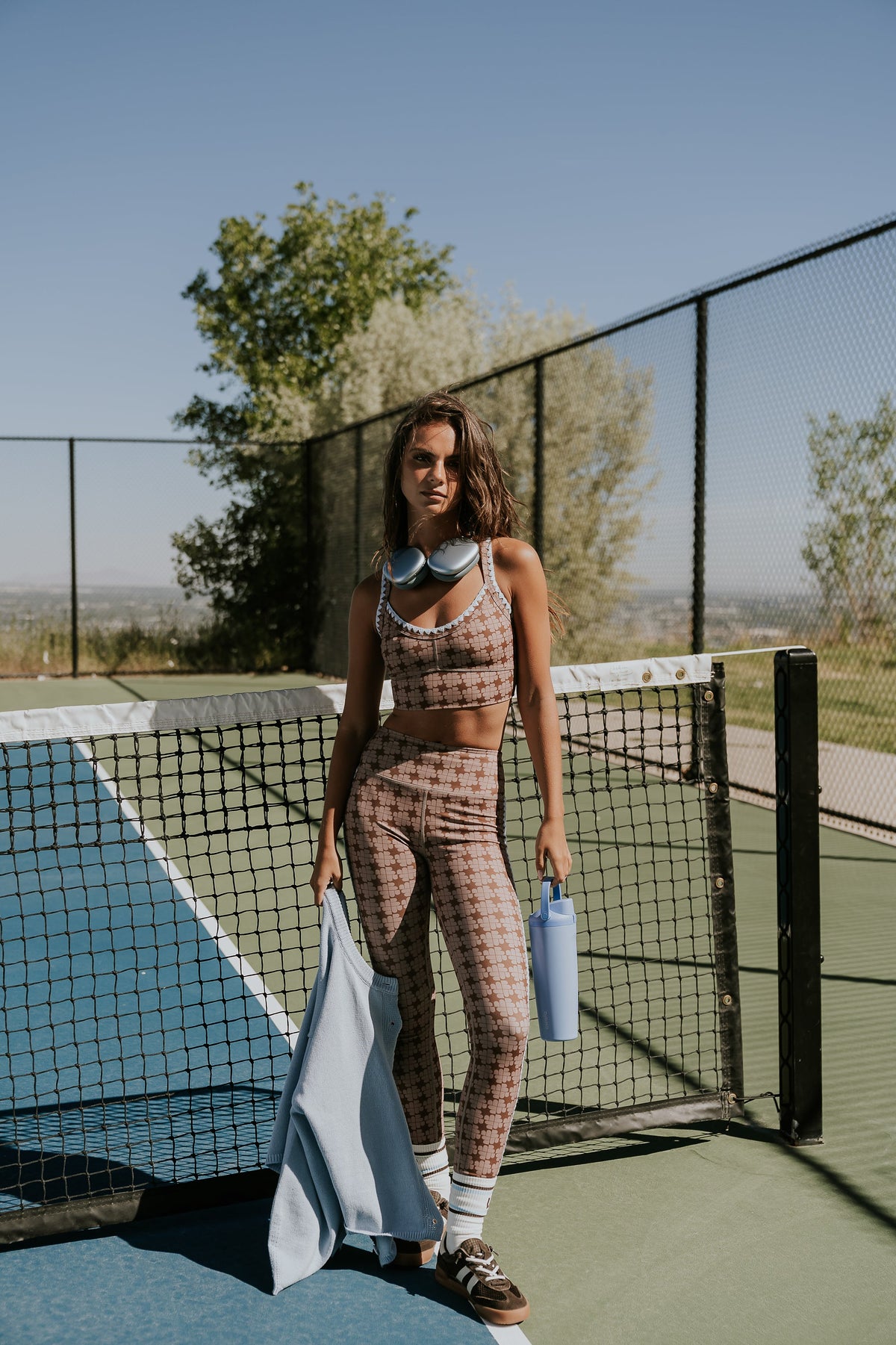 Sloan Stitched Leggings in Brown - FINAL SALE