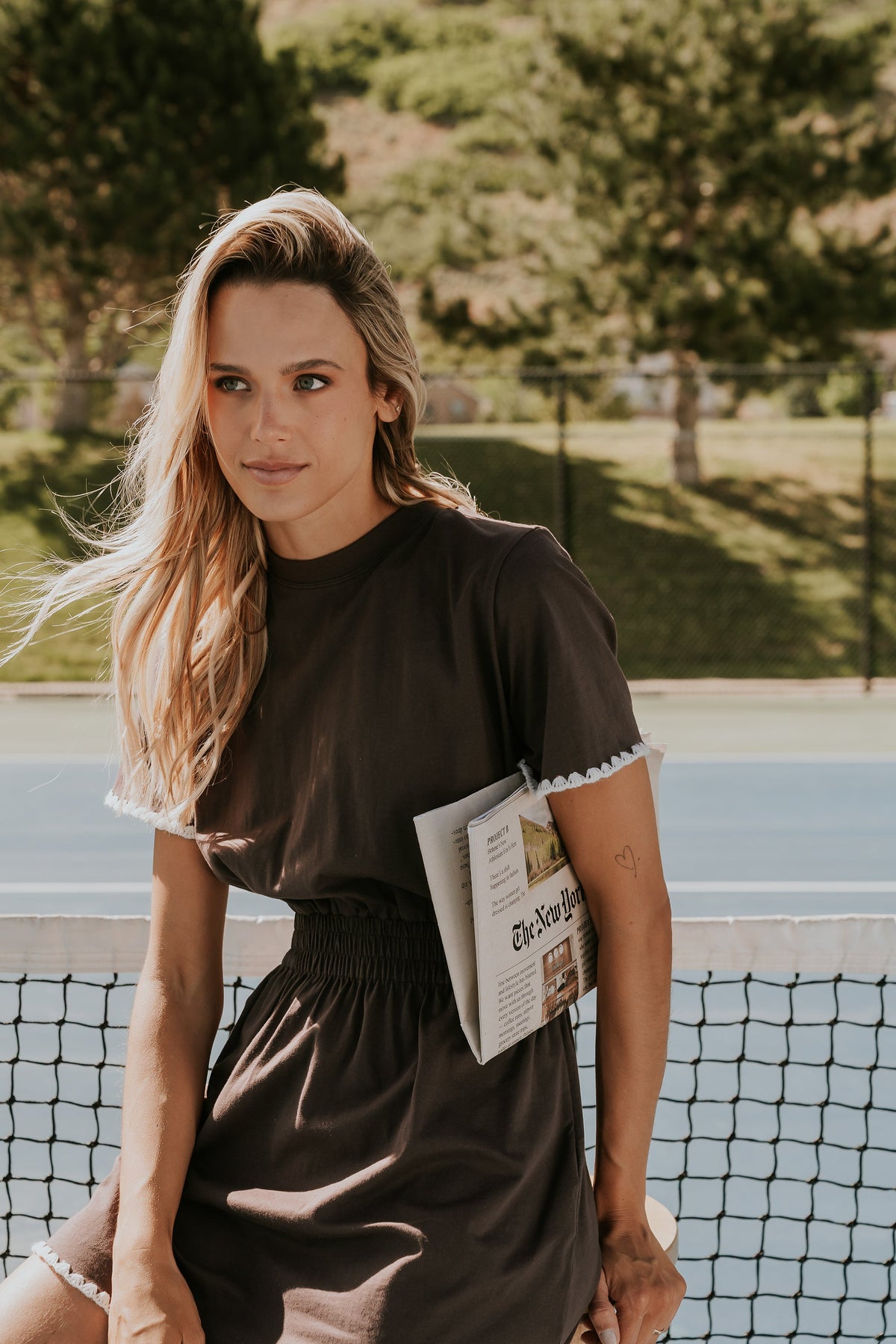 Caty Stitched T-Shirt Dress - FINAL SALE