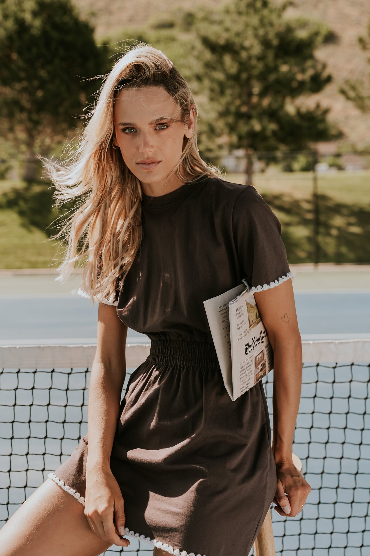 Caty Stitched T-Shirt Dress - FINAL SALE
