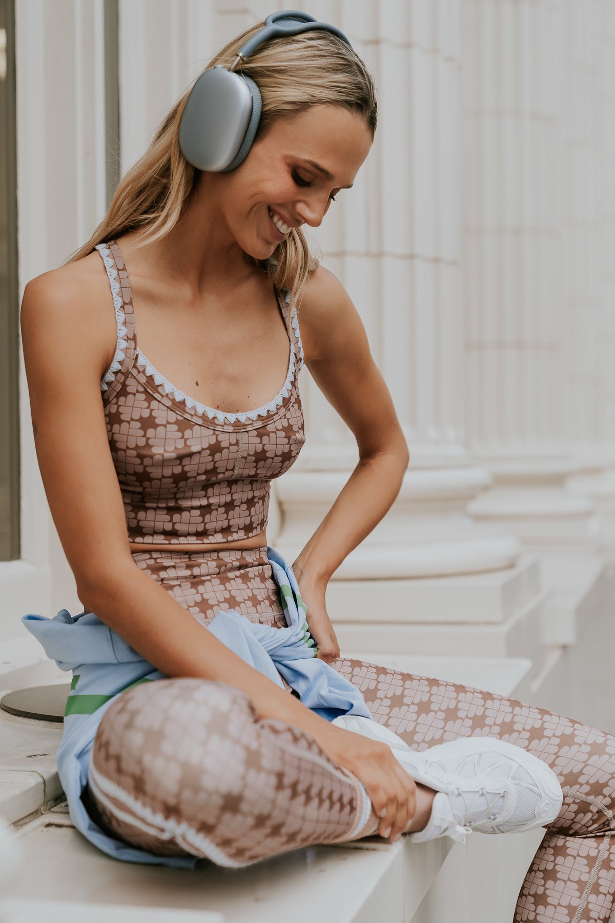 Sloan Stitched Bra Top in Brown - FINAL SALE