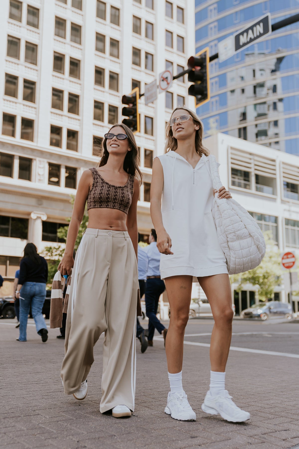 Julian Cropped Tank in Brown - FINAL SALE