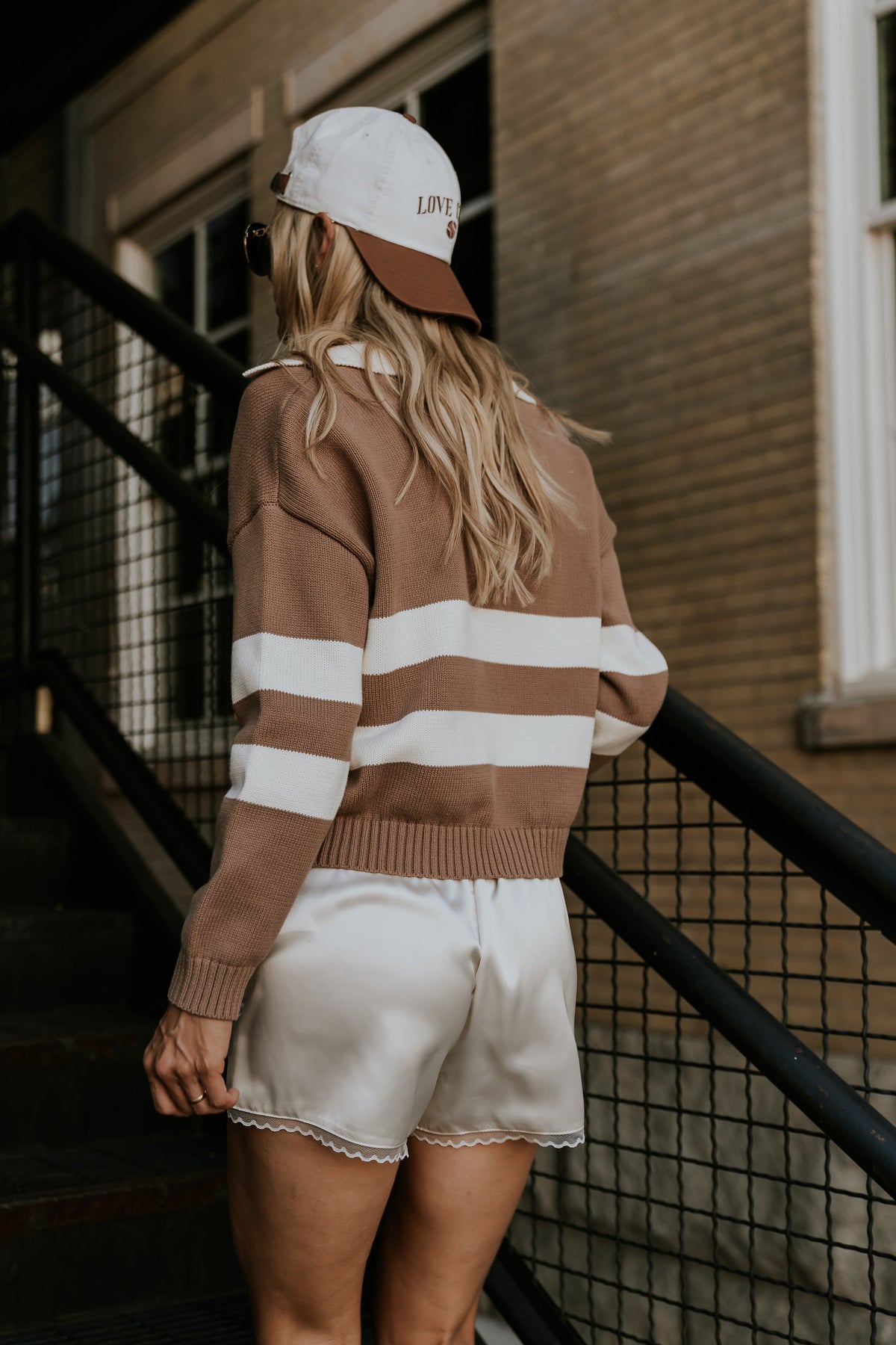 Rosie Polo Sweater in Brown - FINAL SALE