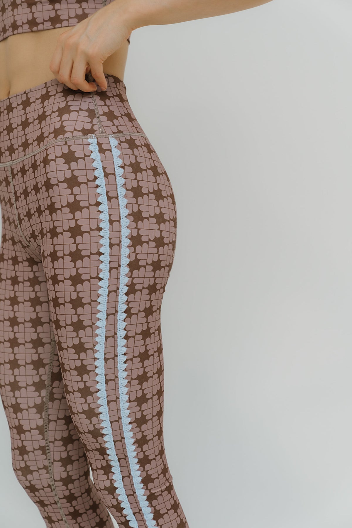 Sloan Stitched Leggings in Brown - FINAL SALE