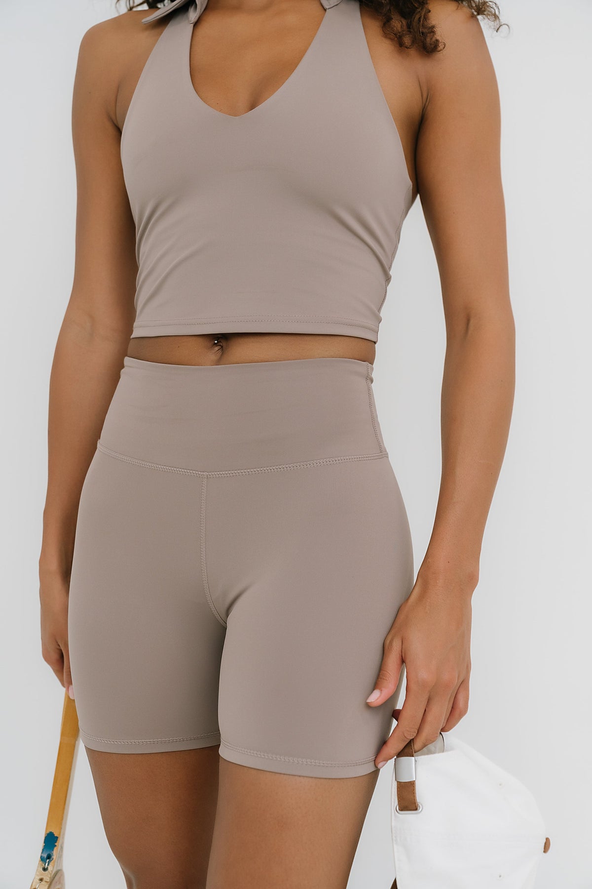 Serena Biker Shorts in Brown - FINAL SALE