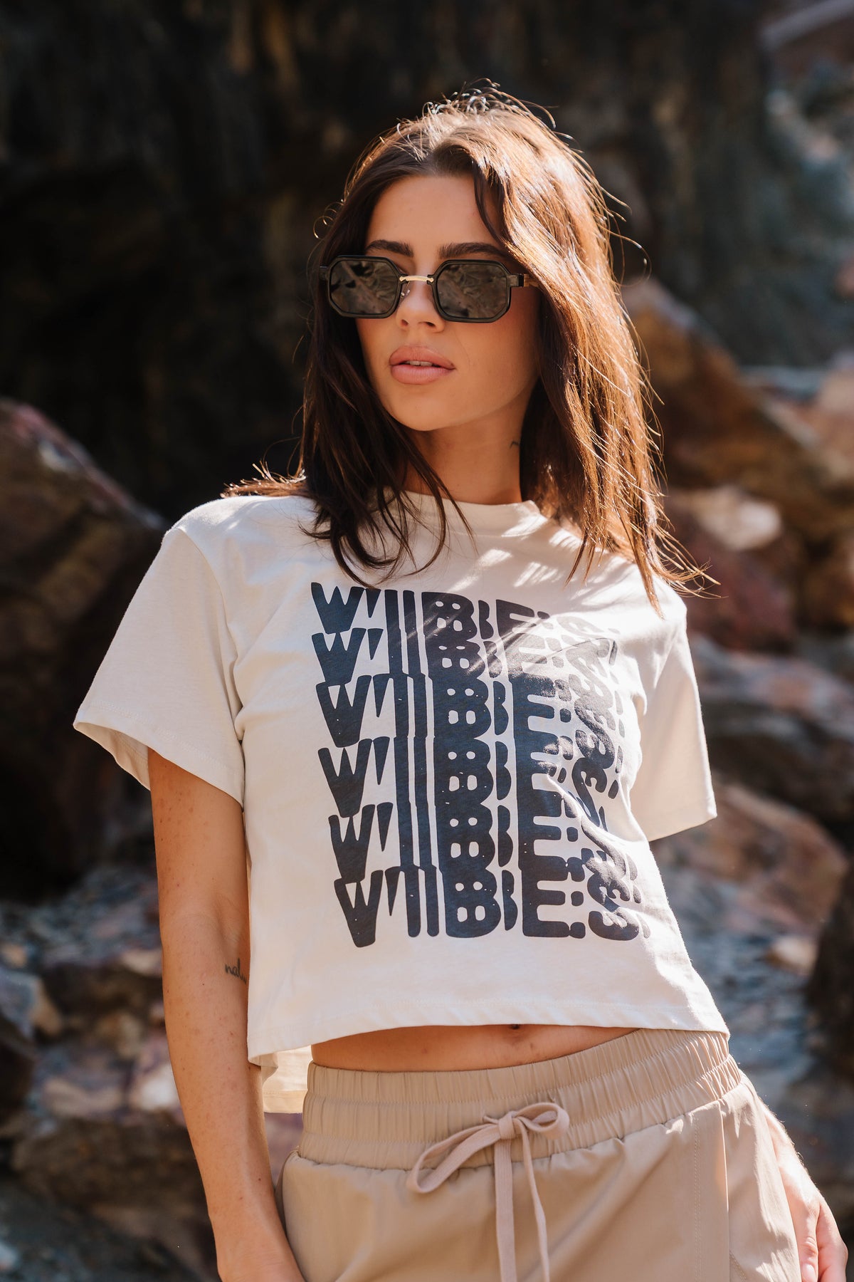 Lark Graphic Tee in White