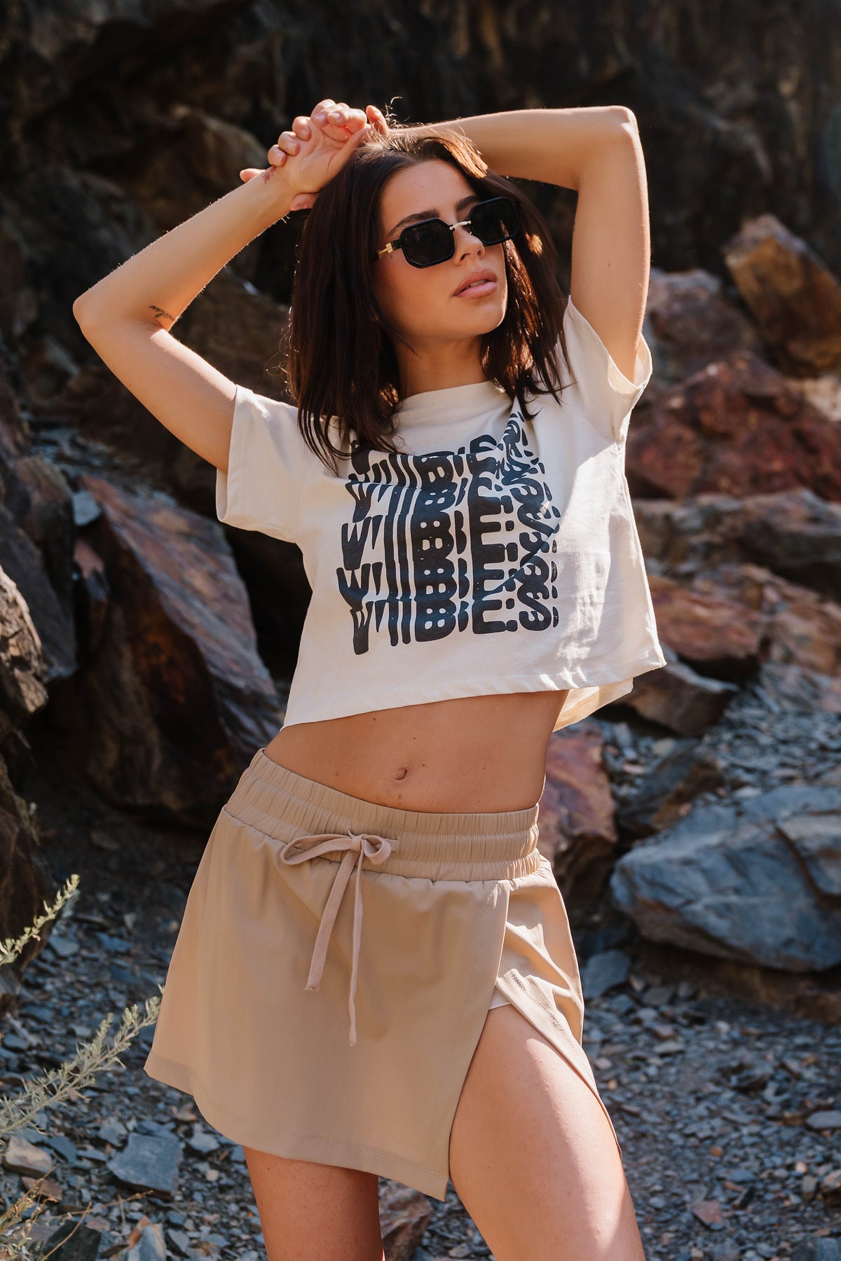 Lark Graphic Tee in White