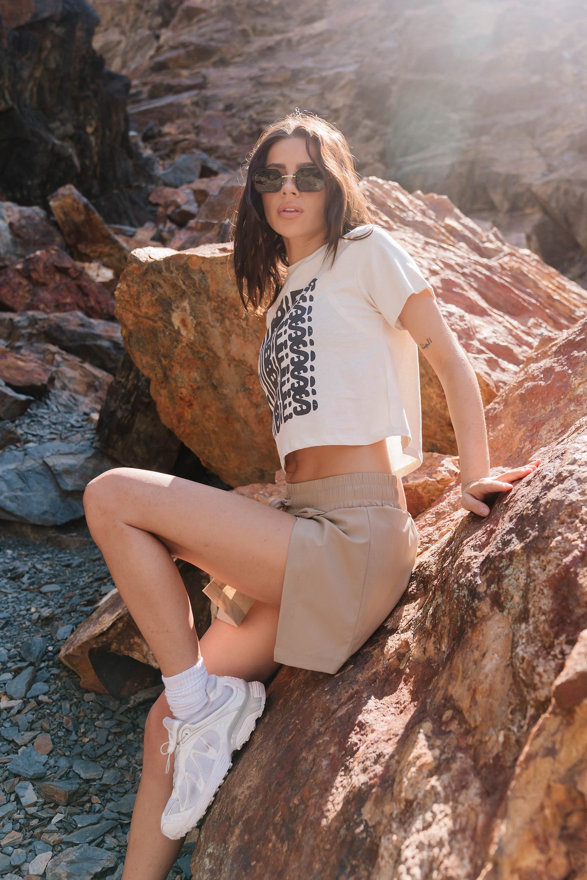 Lark Graphic Tee in White