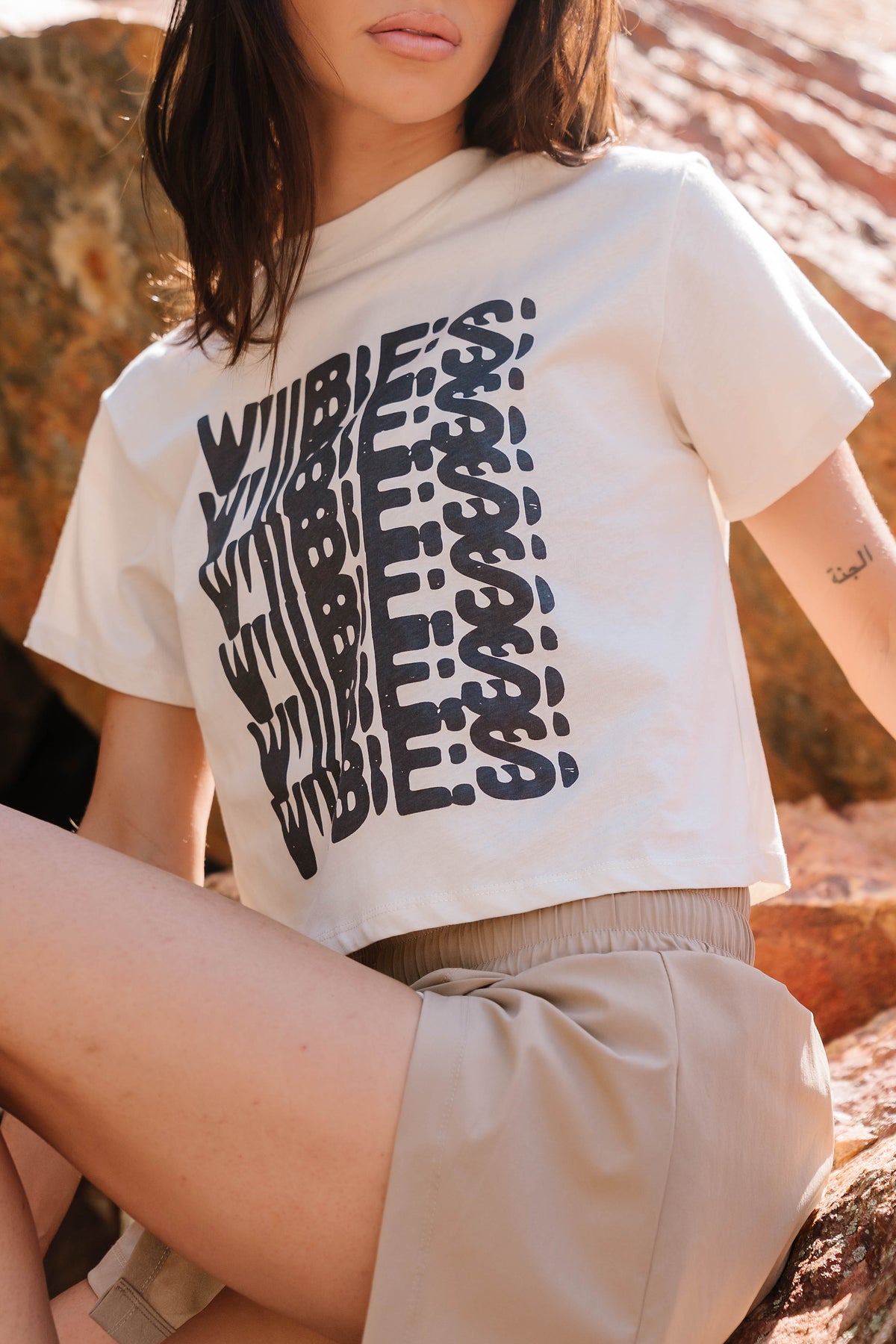 Lark Graphic Tee in White