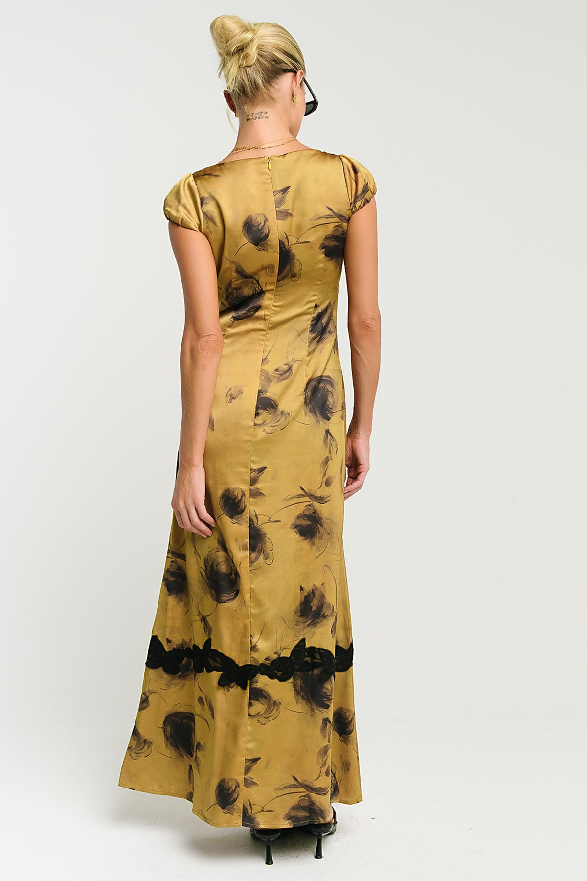 Marianna Maxi Dress in Chartreuse