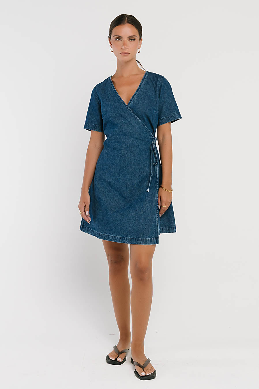Rue Denim Wrap Dress - FINAL SALE